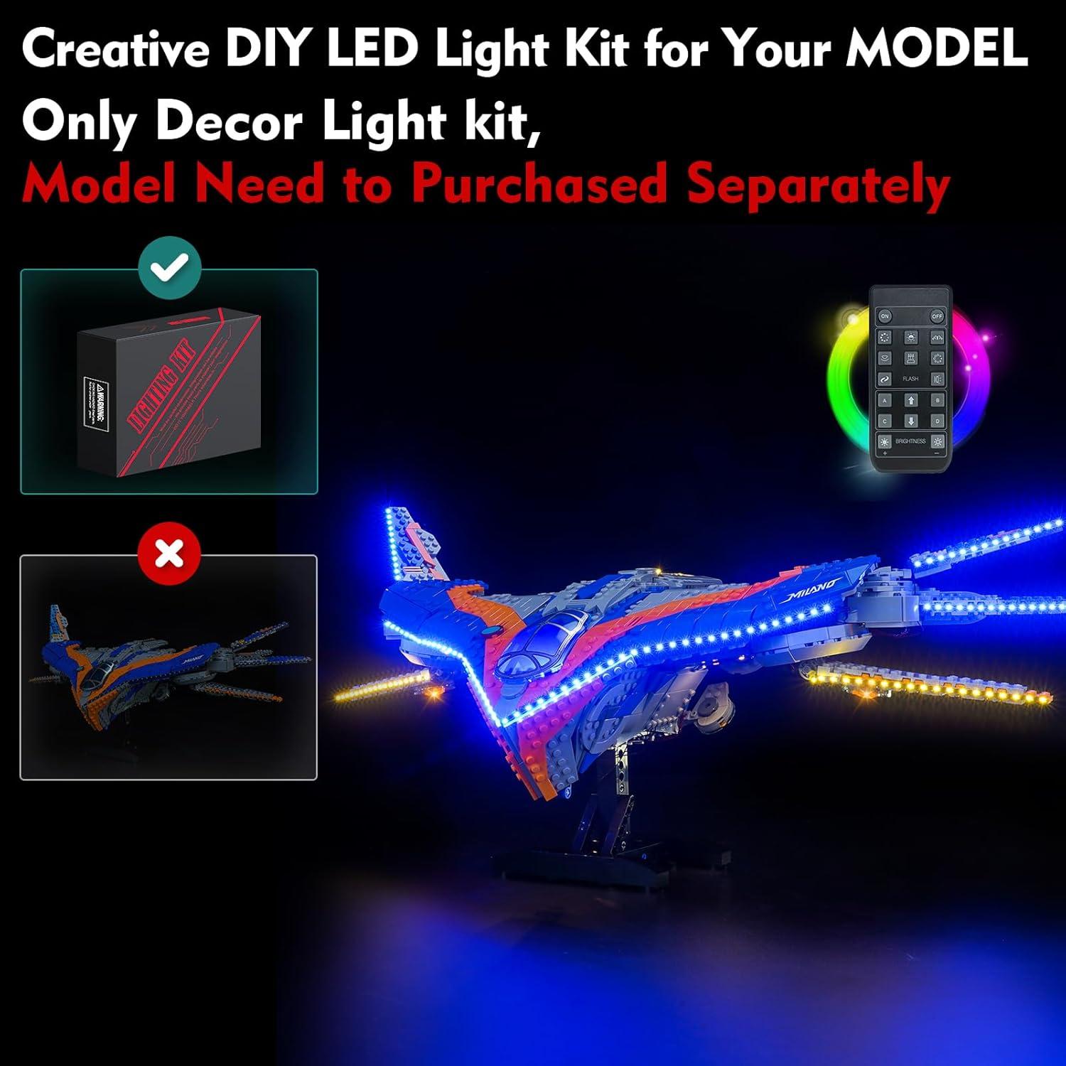 Kit de Luz LED LocoLee para LEGO 76286 Milano - Iluminación Creativa