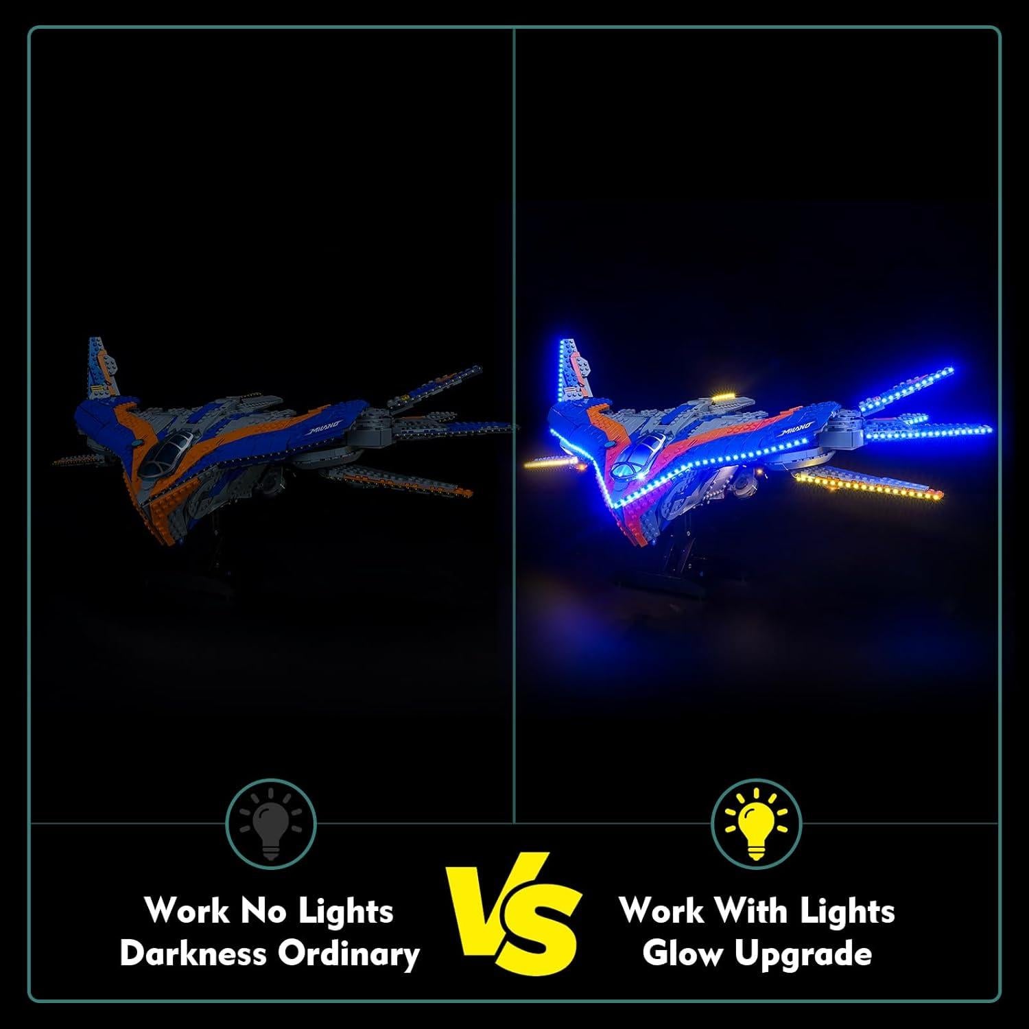 Kit de Luz LED LocoLee para LEGO 76286 Milano - Iluminación Creativa