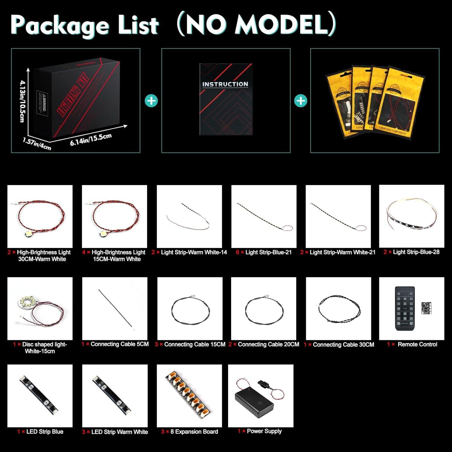 Kit de Luz LED LocoLee para LEGO 76286 Milano - Iluminación Creativa