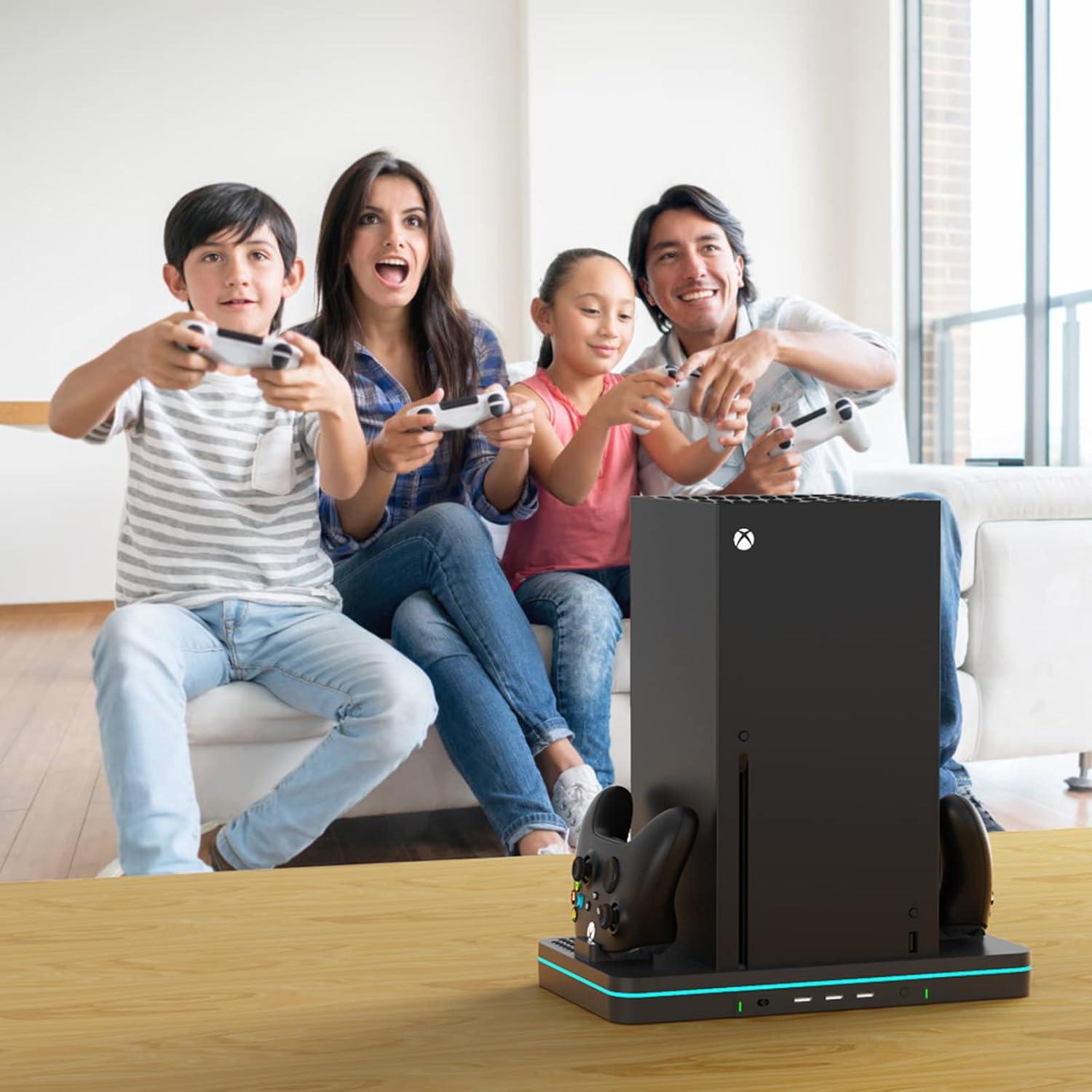 CODOGOY Soporte Vertical Carga Xbox Series X/S con Ventilador