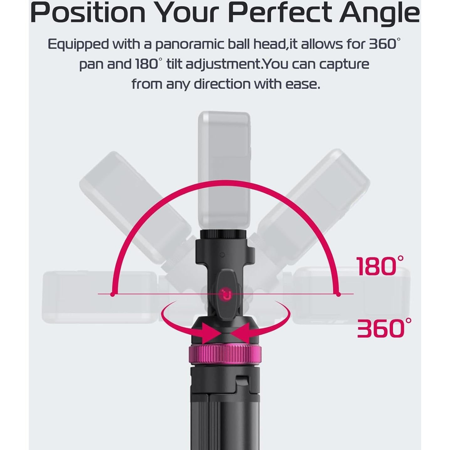 Trípode ULANZI MT-89 Aluminio 70cm Soporte Luz Ajustable