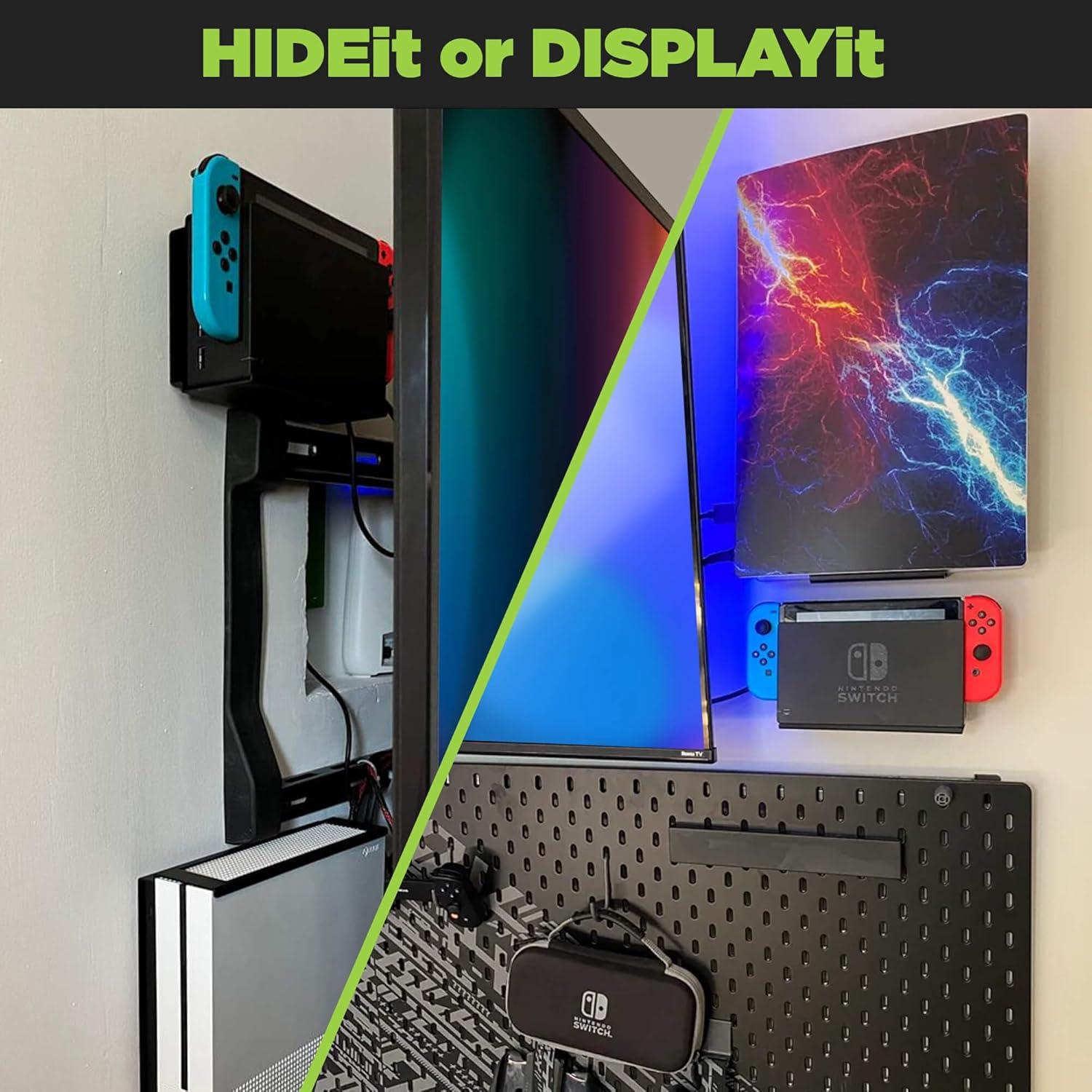 Soporte de Pared HIDEit para Nintendo Switch - Acero Resistente
