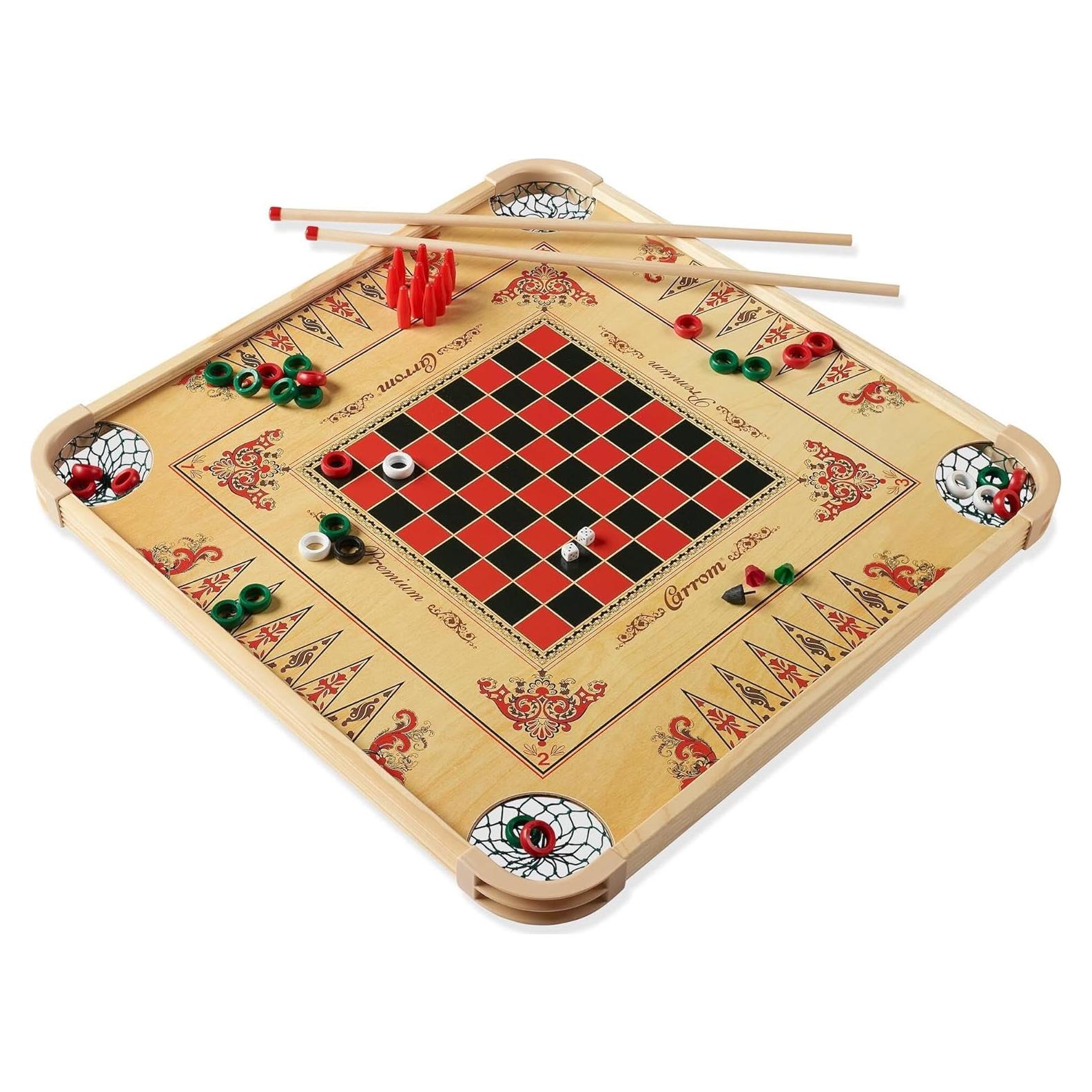 Juego de Carrom Carrom 2850 - Mesa de Juegos 85 en 1