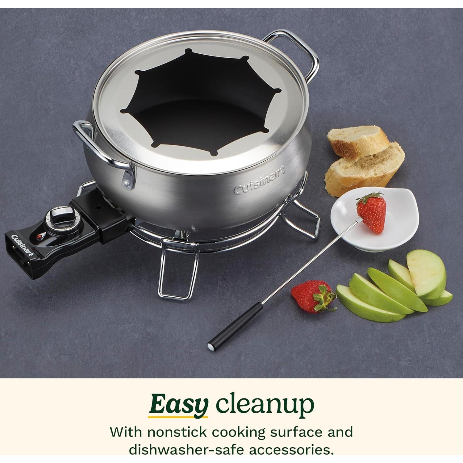 Cacerola de Fondue Cuisinart 2,84L Acero Inoxidable 1000W