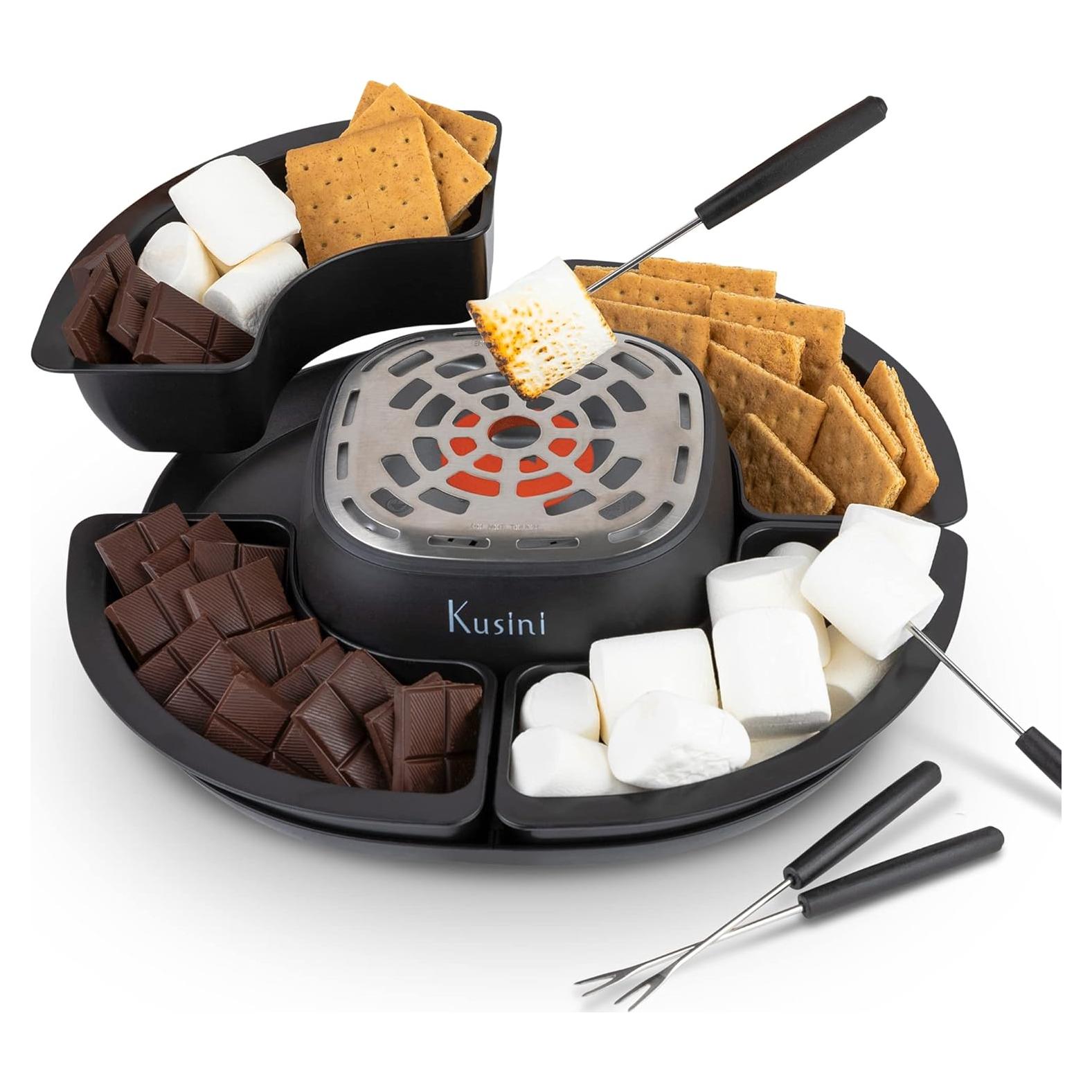 Hacedor de Smores Kusini - Eléctrico Sin Llama - 4 Bandejas