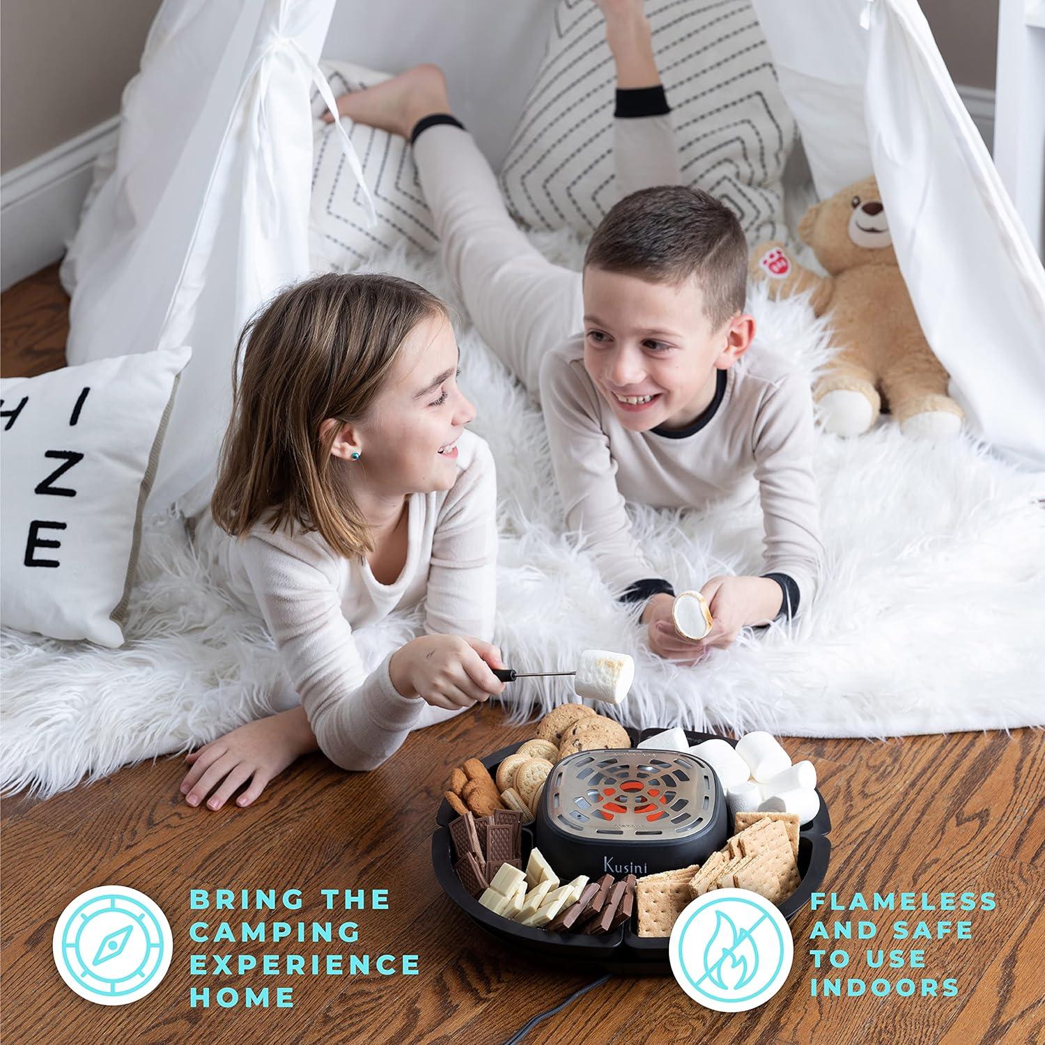 Hacedor de Smores Kusini - Eléctrico Sin Llama - 4 Bandejas