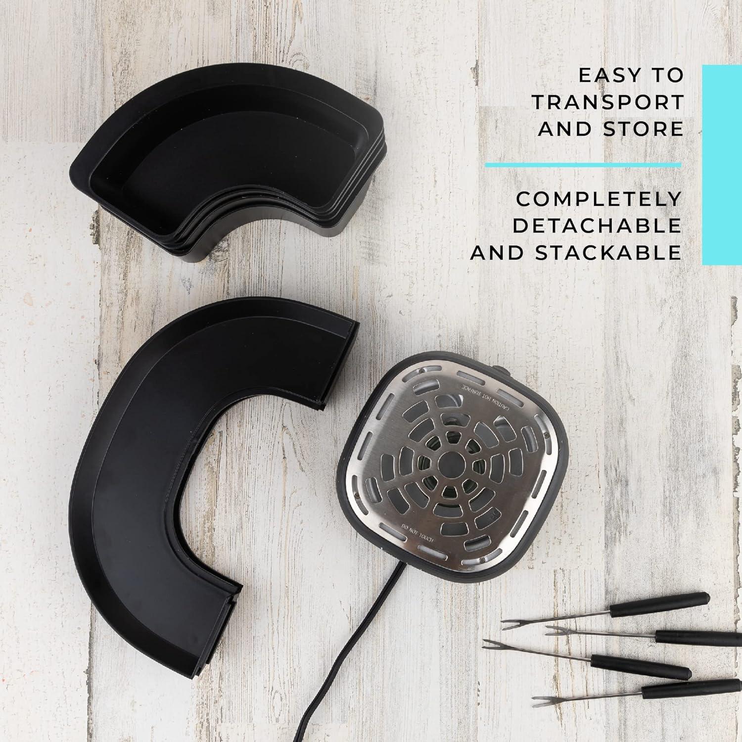 Hacedor de Smores Kusini - Eléctrico Sin Llama - 4 Bandejas