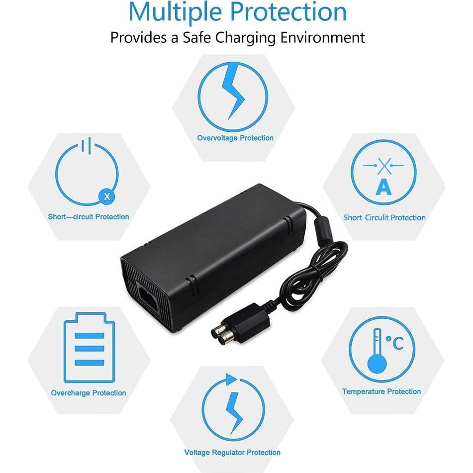 Adaptador de CA YUDEG para Xbox 360 Slim 100-240V