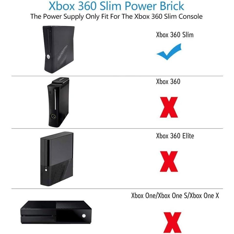Adaptador de CA YUDEG para Xbox 360 Slim 100-240V