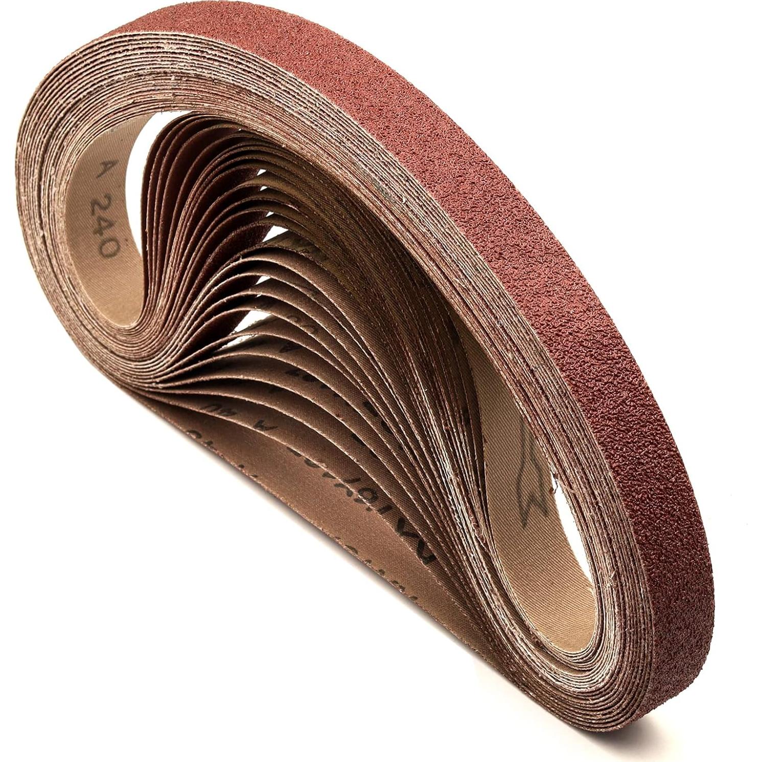 Cintas de Lijado 1x42" Taokyid 24 PCS Granos 40/80/120/240