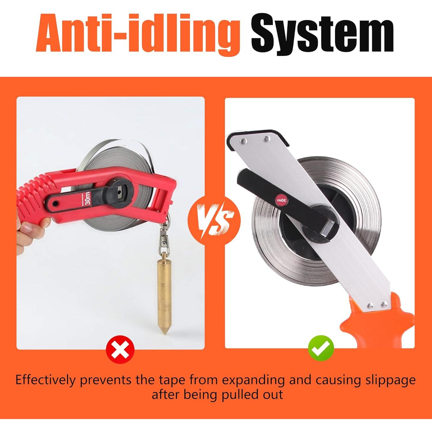 Cinta de Medición de Aceite Cekegon 10M Acero Inoxidable