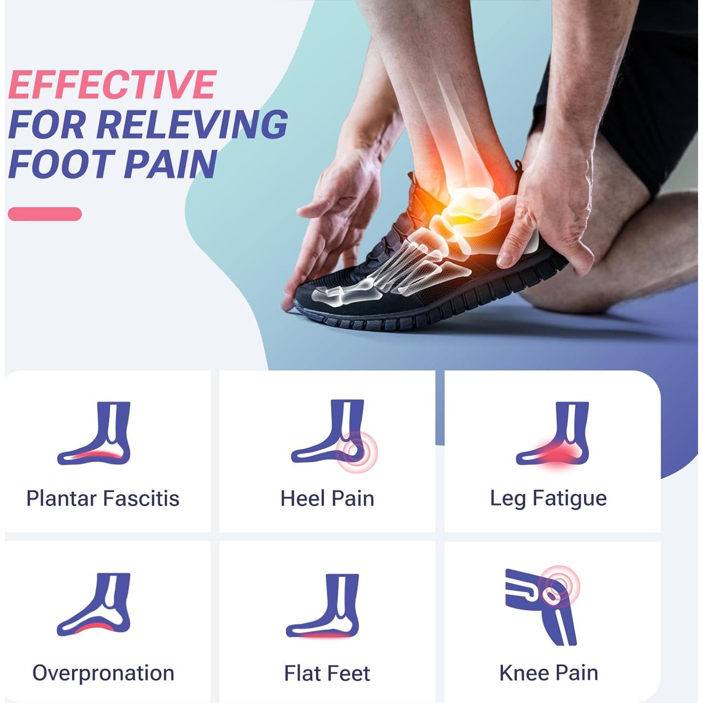 Plantillas ortopédicas XKC para fascitis plantar, tamaño 5-7