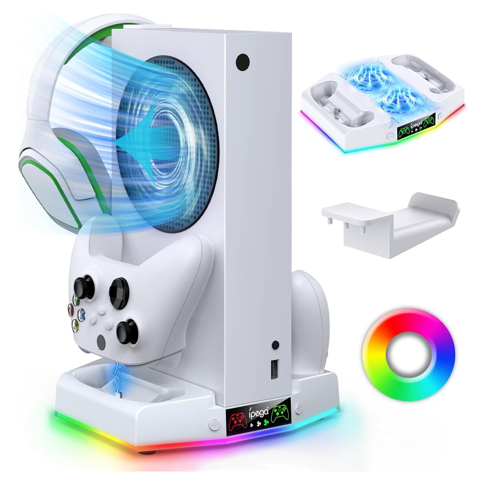 Soporte Ventilación y Carga para Xbox Series S MENEEA RGB