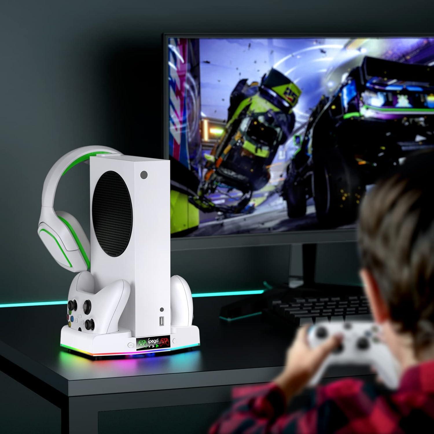 Soporte Ventilación y Carga para Xbox Series S MENEEA RGB