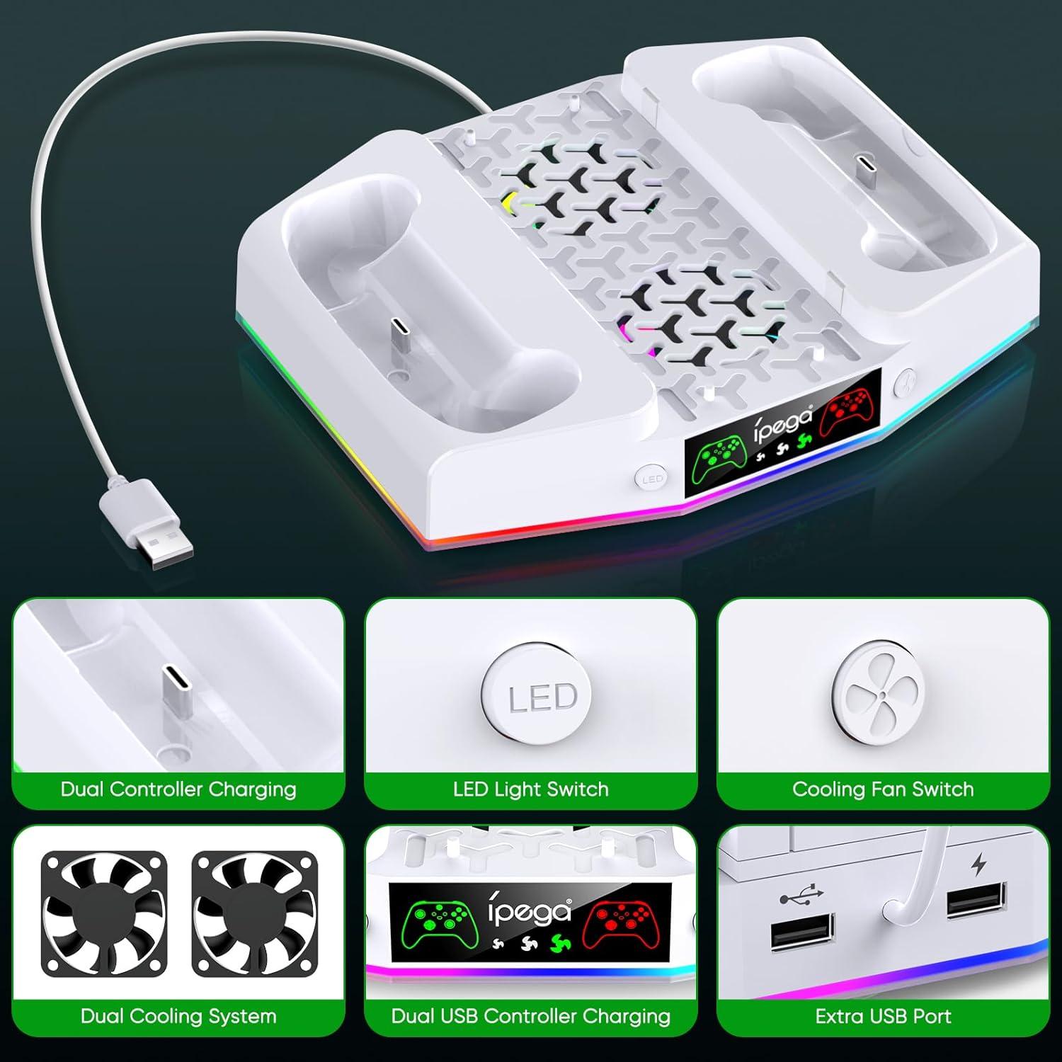 Soporte Ventilación y Carga para Xbox Series S MENEEA RGB