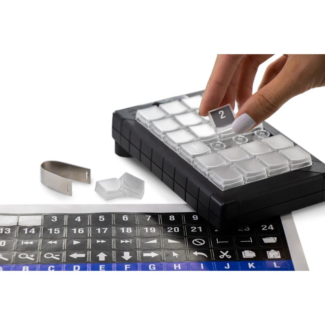 Teclado programable USB X-keys XK-1483-UABK24-R 24 teclas