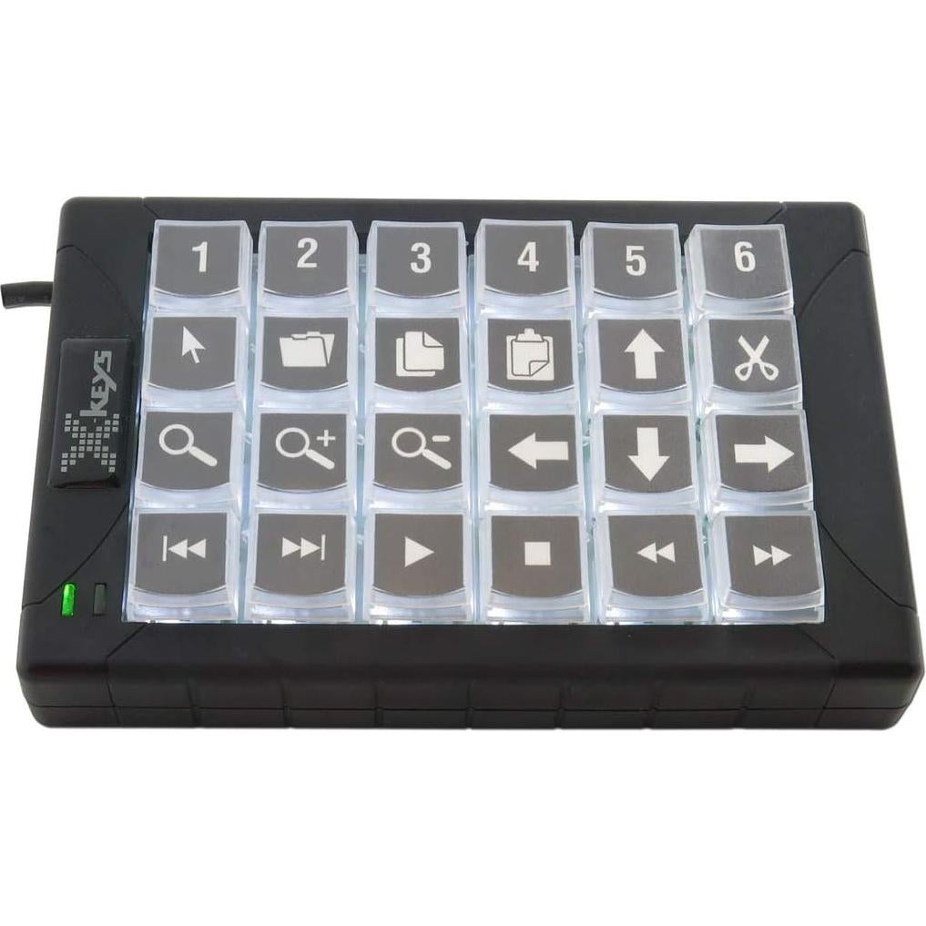 Teclado programable USB X-keys XK-1483-UABK24-R 24 teclas
