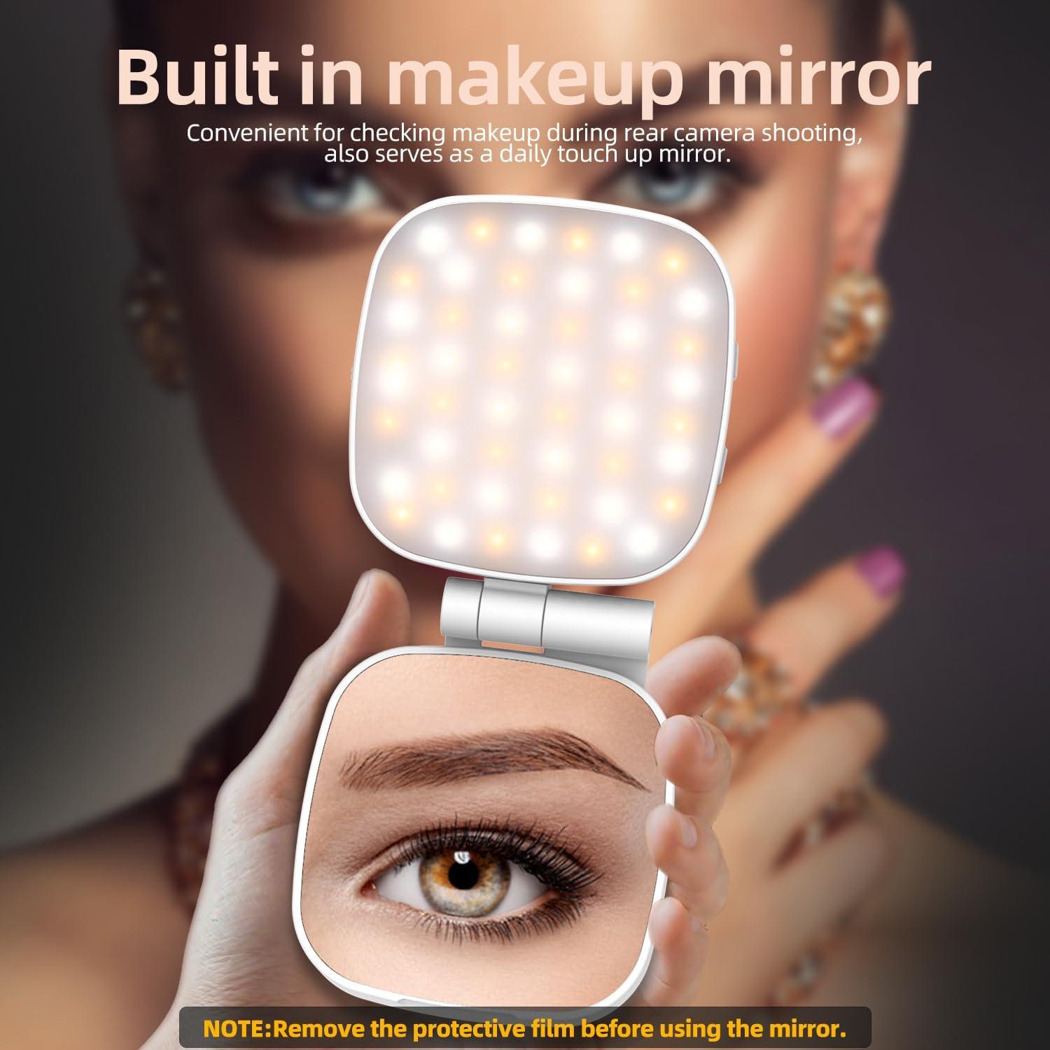 Luz de Selfie Magnética ORSOIRGIFON con Espejo HD 700lx