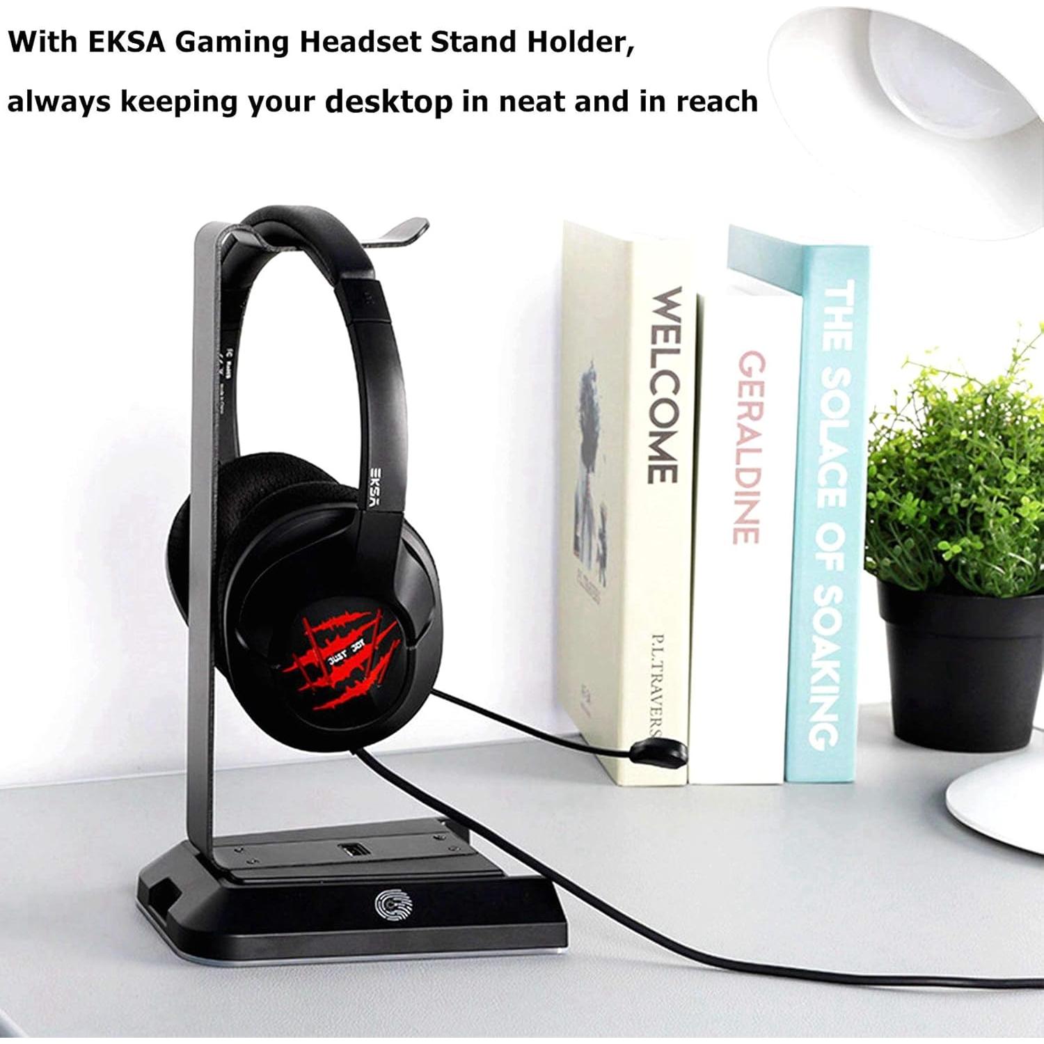 Soporte para Auriculares EKSA W1 con Iluminación RGB y Sonido 7.1