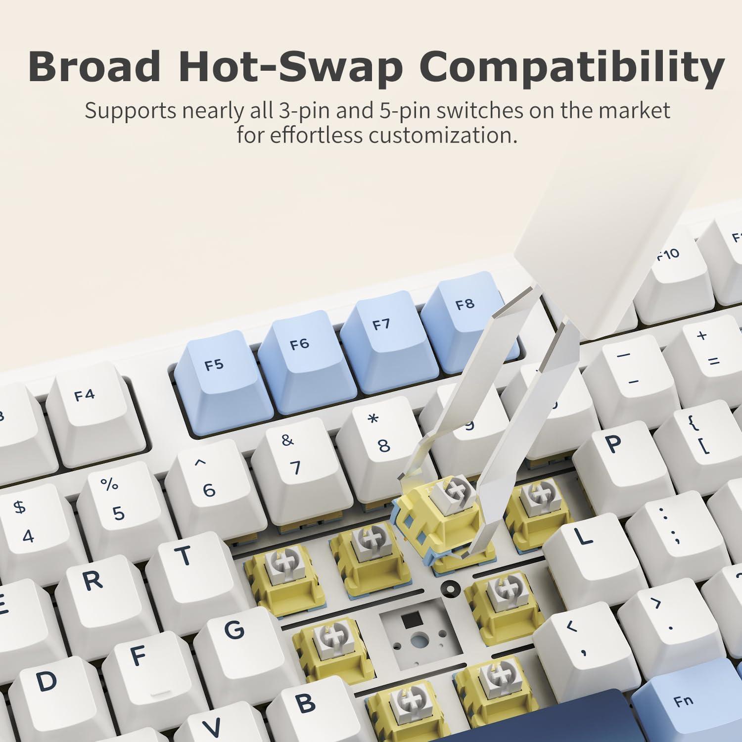 Teclado Mecánico Hot-Swappable Ajazz AK980 RGB 101 Teclas