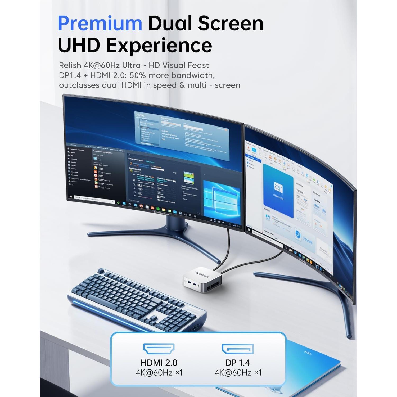 Mini PC ACEMAGIC V1 Intel N150 16GB RAM 256GB SSD 4K