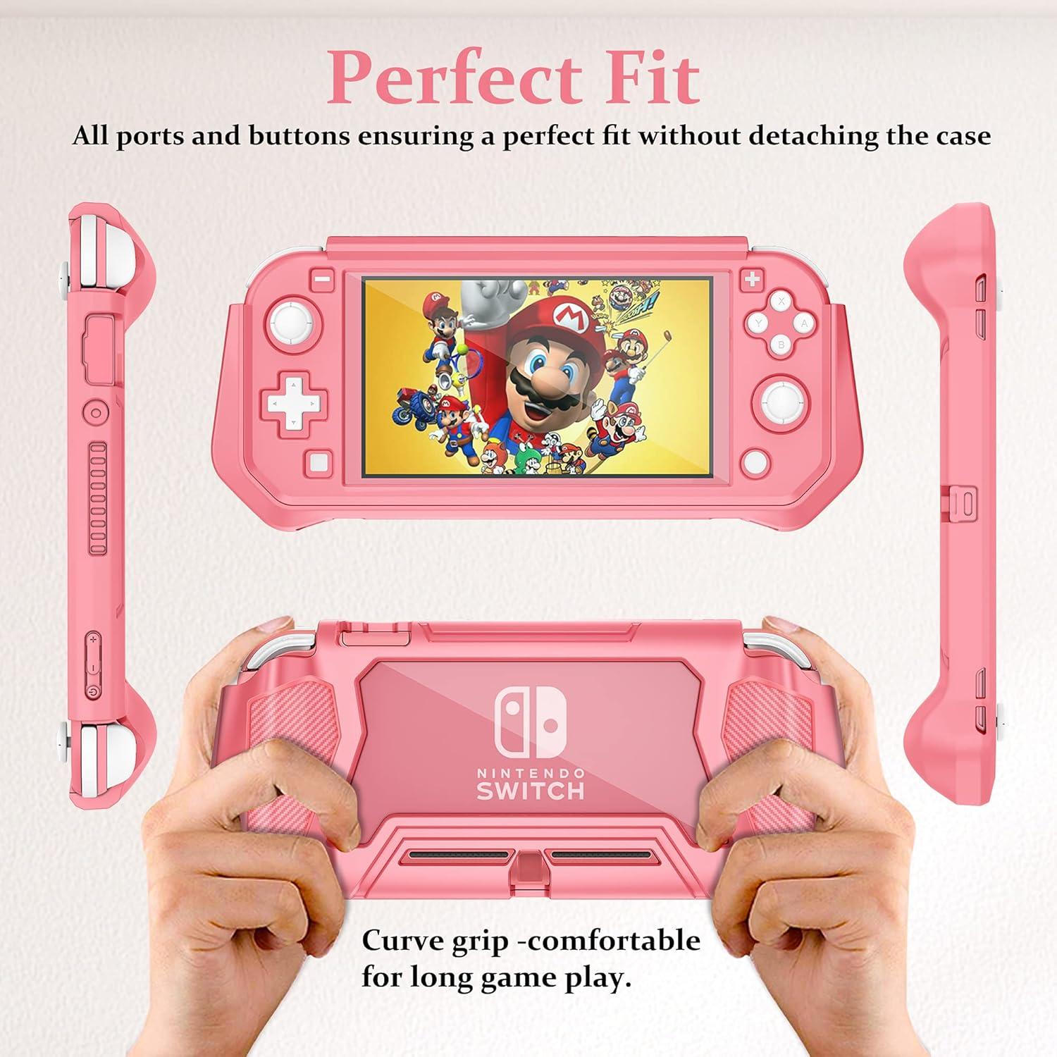 Funda Protectora Kailfee para Switch Lite con Agarre Coral