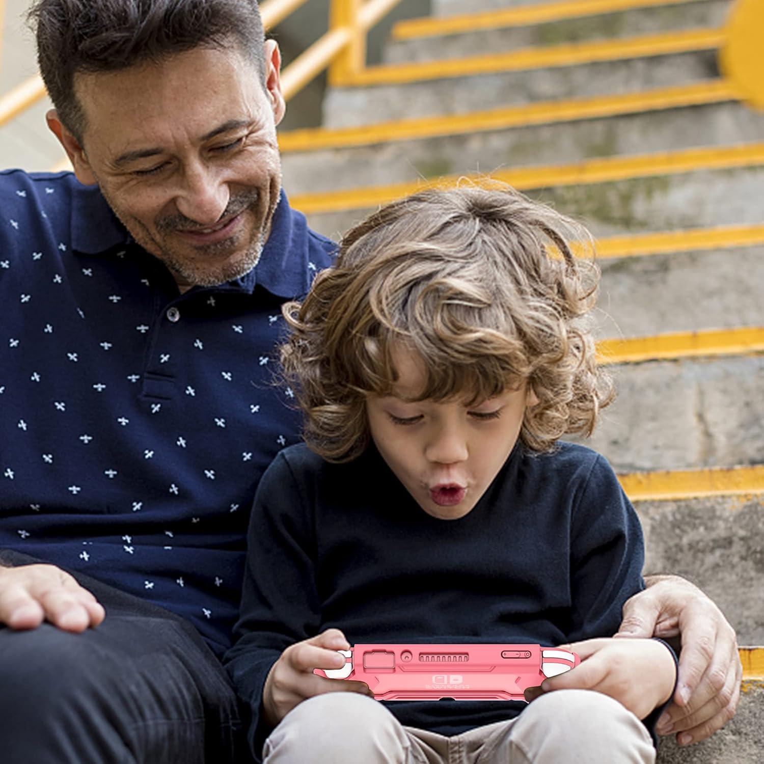 Funda Protectora Kailfee para Switch Lite con Agarre Coral