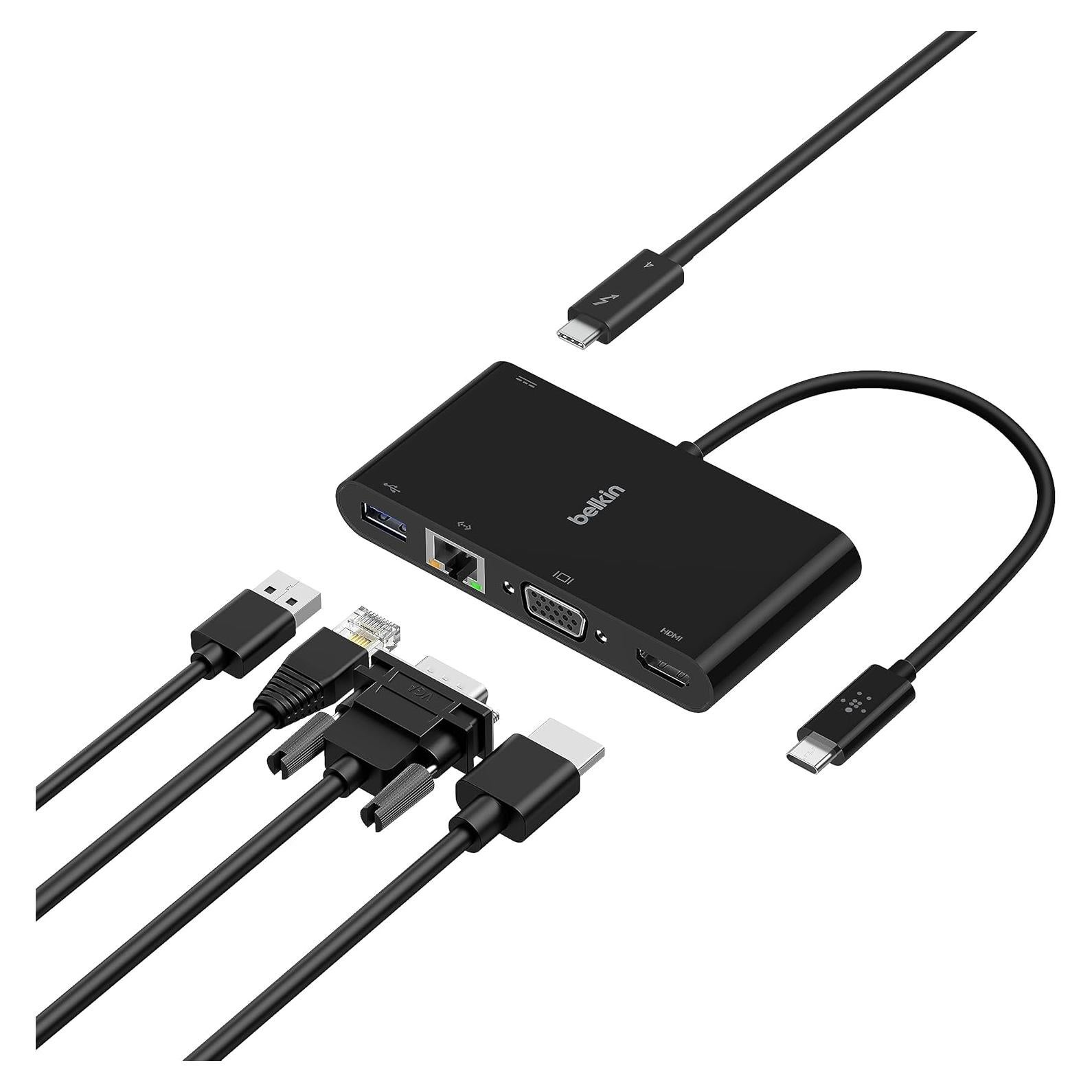 Adaptador Multimedia USB-C Belkin 100W HDMI, USB-A, Ethernet