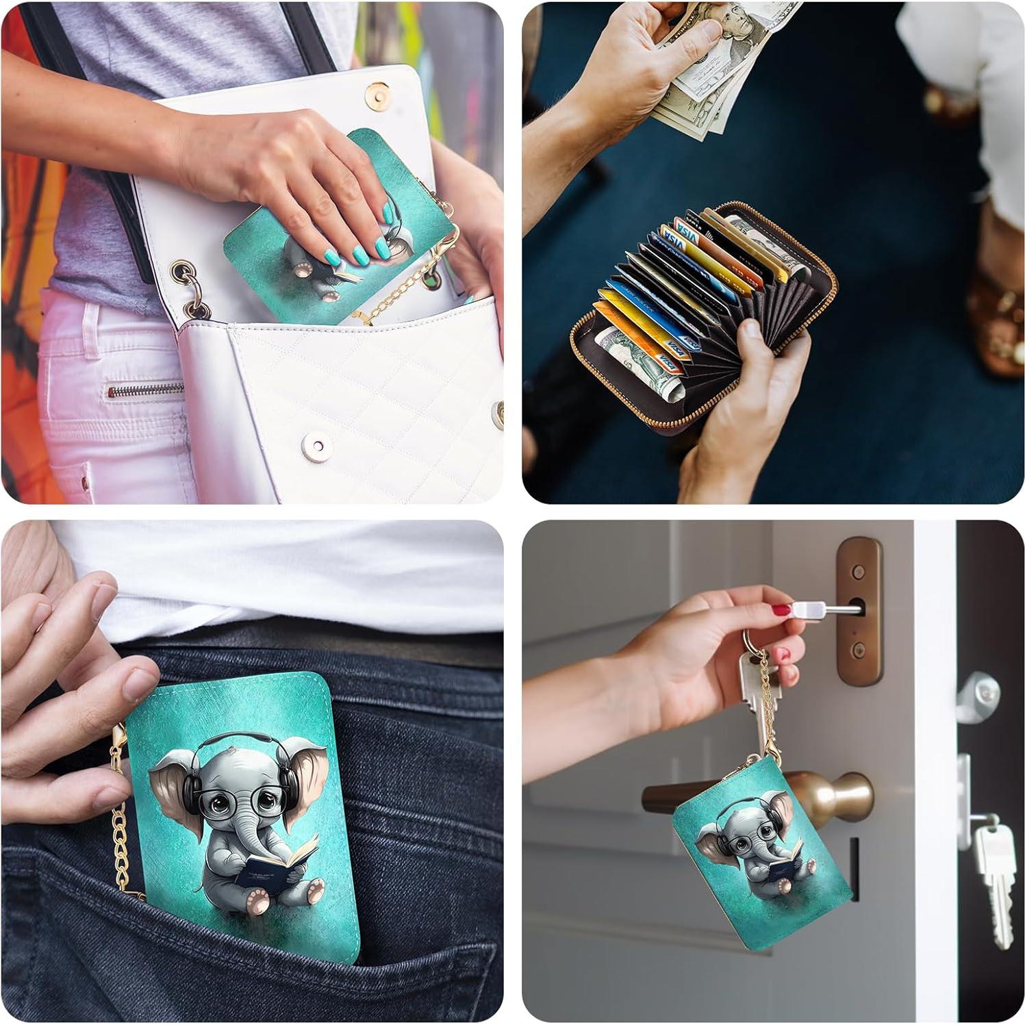 Billetera Portatarjetas RFID Yonlevres Elefante Lindo