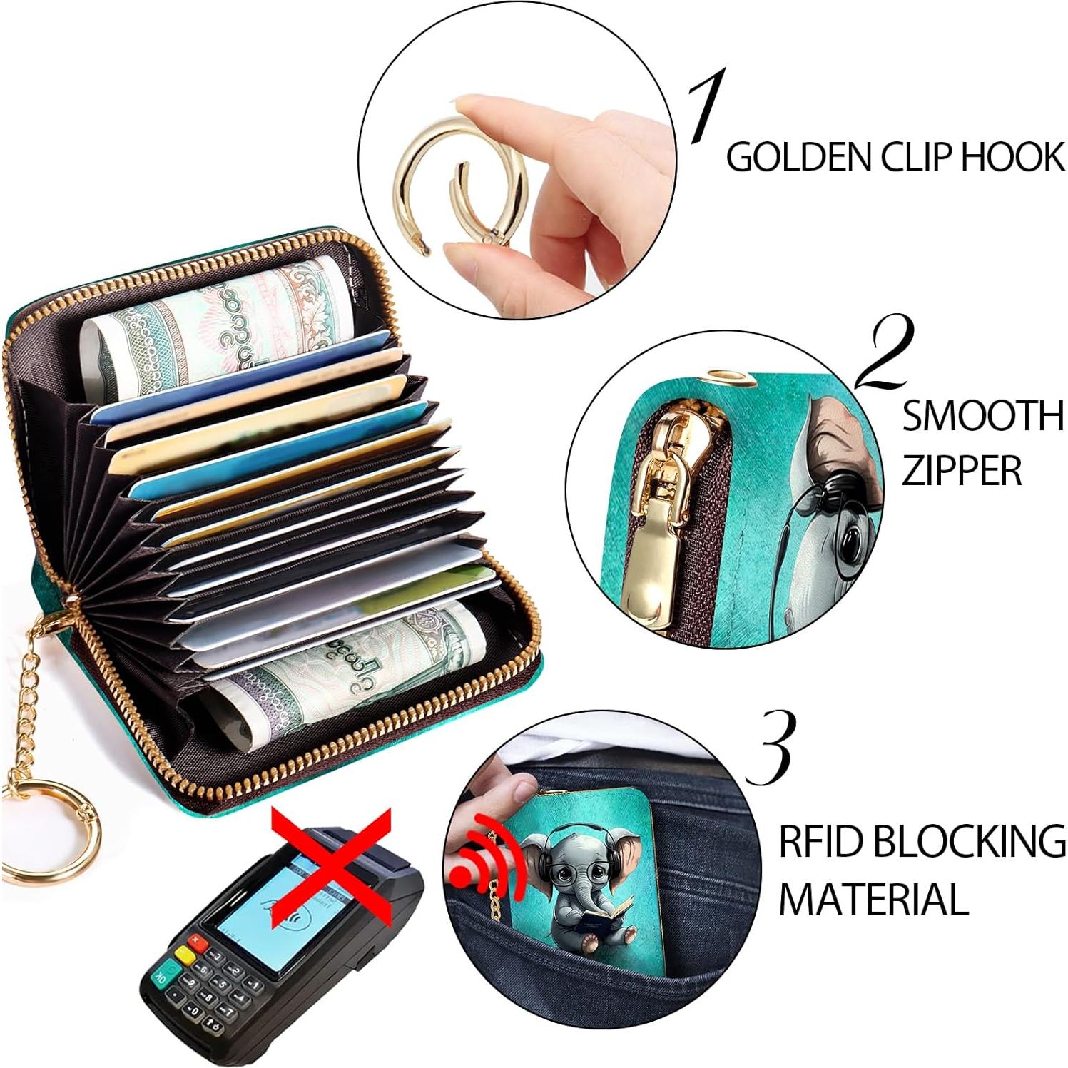 Billetera Portatarjetas RFID Yonlevres Elefante Lindo