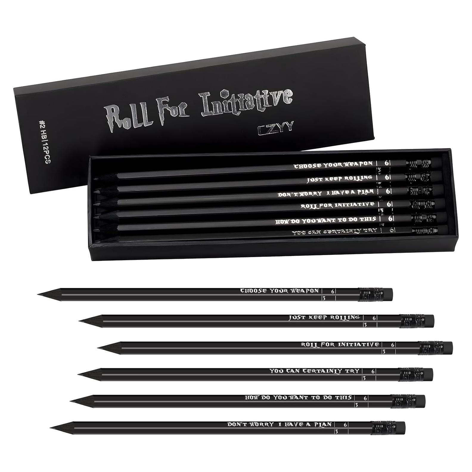 Juego de Lápices CZYY D&D 12 Piezas con Borrador