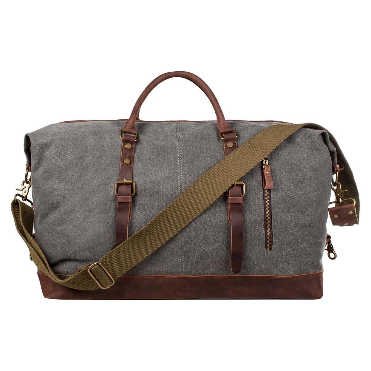 Bolsa de Viaje S-ZONE Lona 60L Gris 54x23x42cm