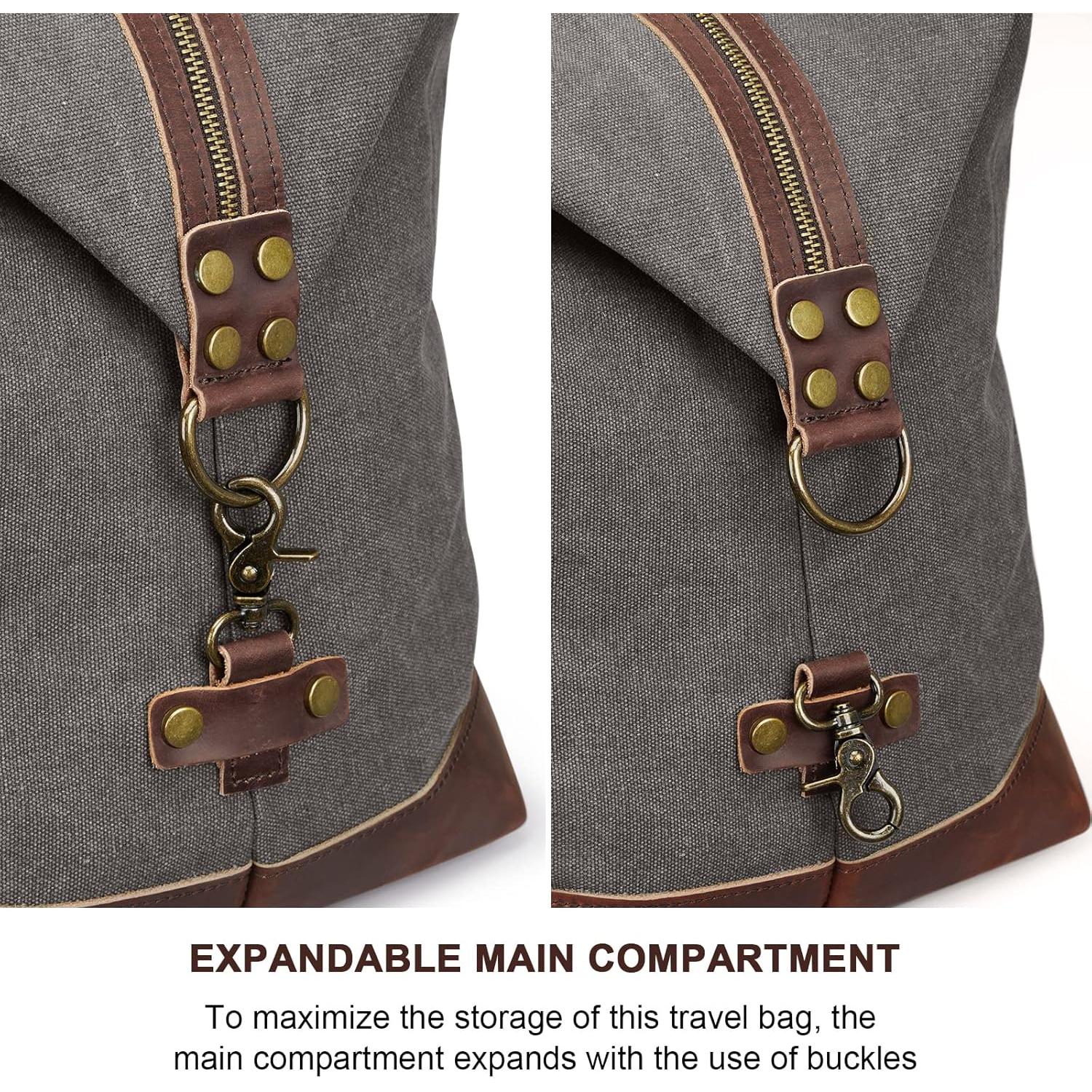 Bolsa de Viaje S-ZONE Lona 60L Gris 54x23x42cm