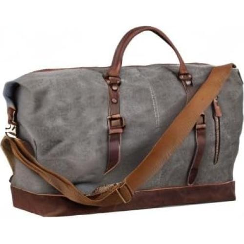 Bolsa de Viaje S-ZONE Lona 60L Gris 54x23x42cm