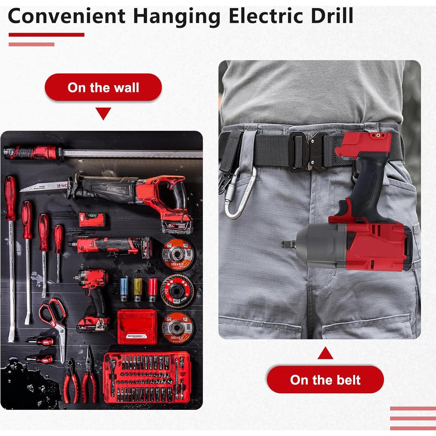 Clip de Cinturón 6PCS HAVANSIDY para Herramientas Milwaukee M18