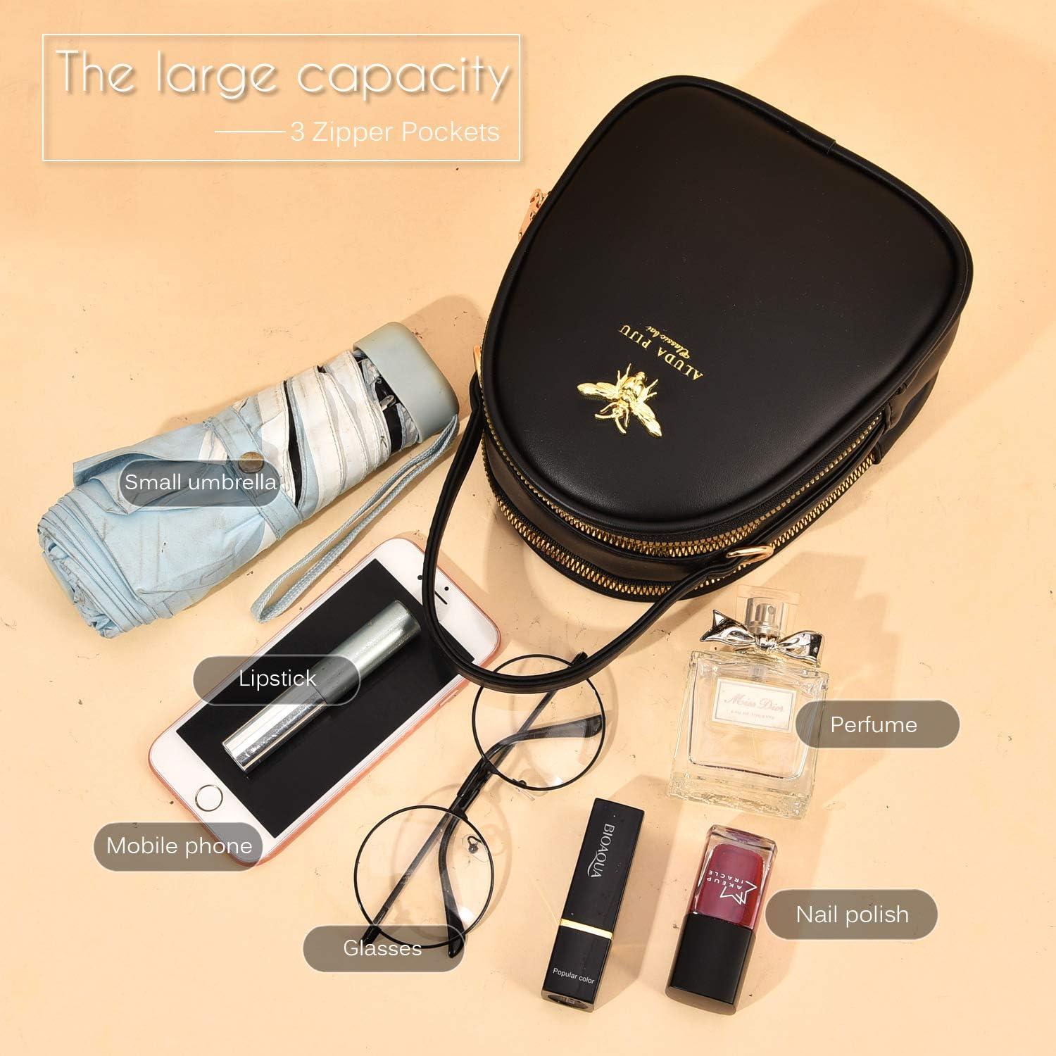 Bolso Cruzado Mujer WW02-1 Negro Cuero Sintético