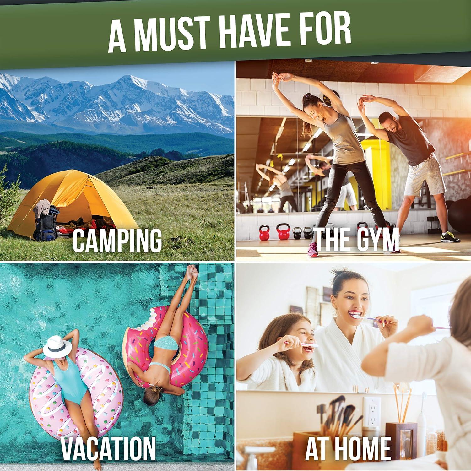 Bolsa de Aseo Colgante D&D Verde Bosque – 10 Compartimentos