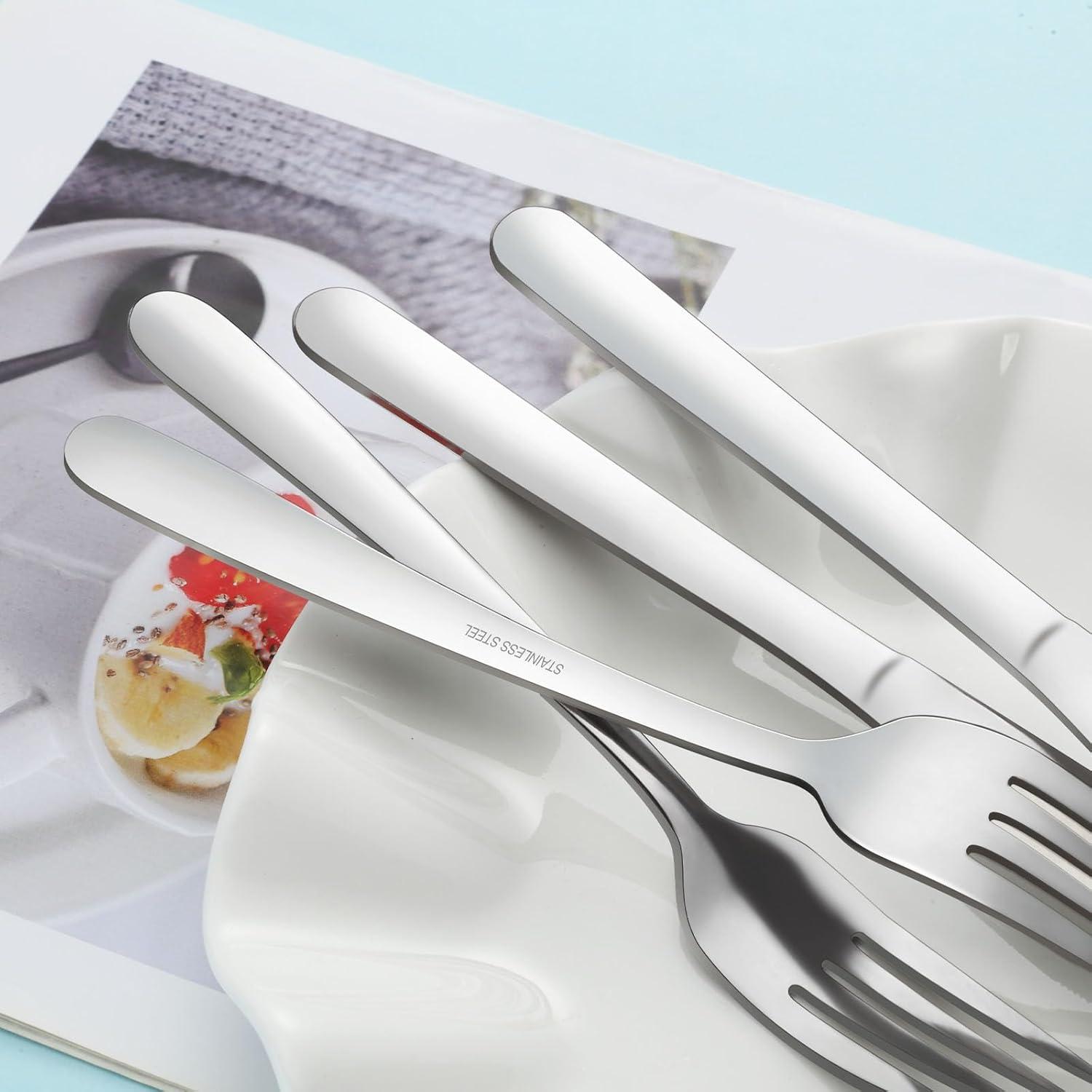 Juego de 24 Piezas de Cubiertos Gymdin - Acero Inoxidable Pulido