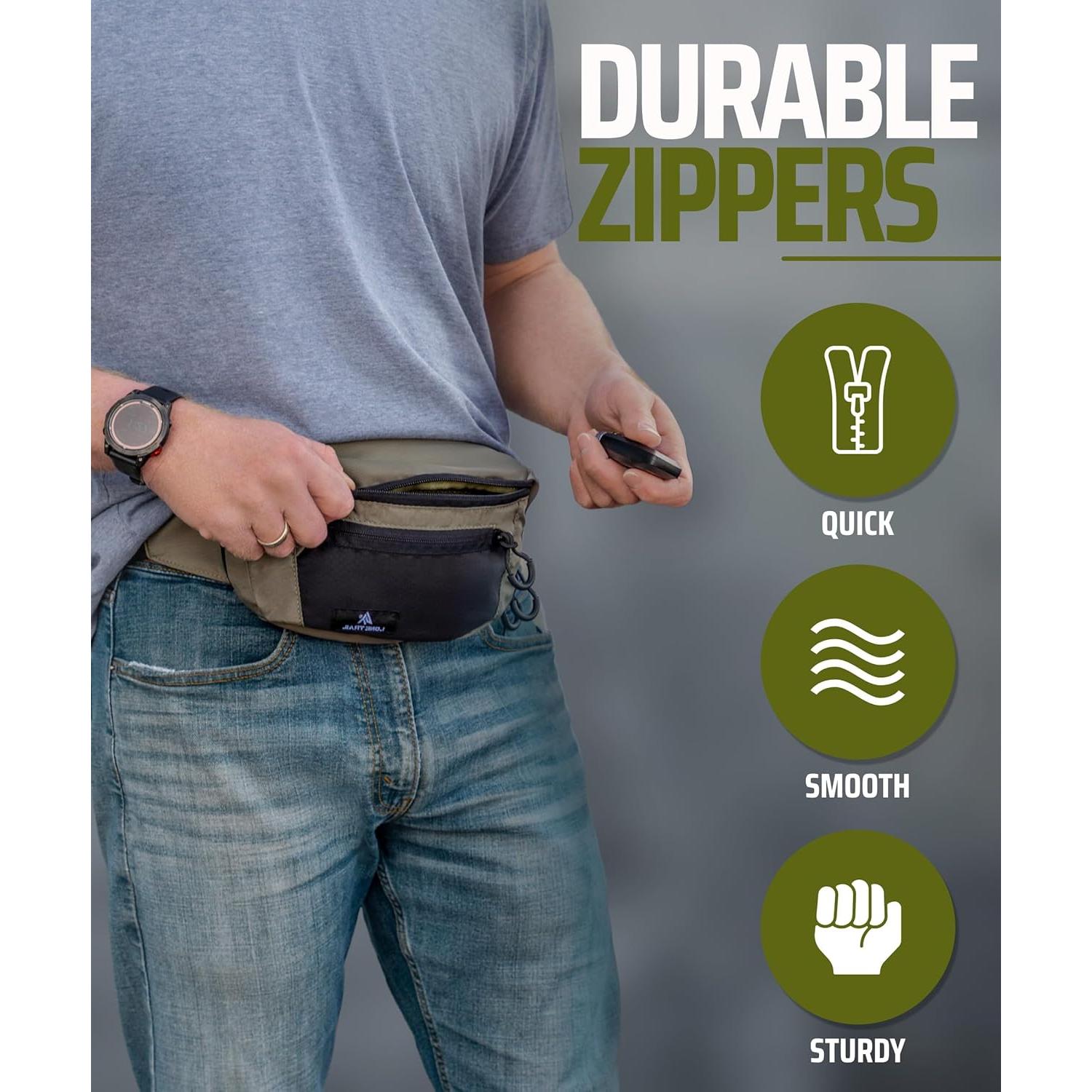 Mochila de Cintura Lone Trail para Hombres - Resistente y Discreta