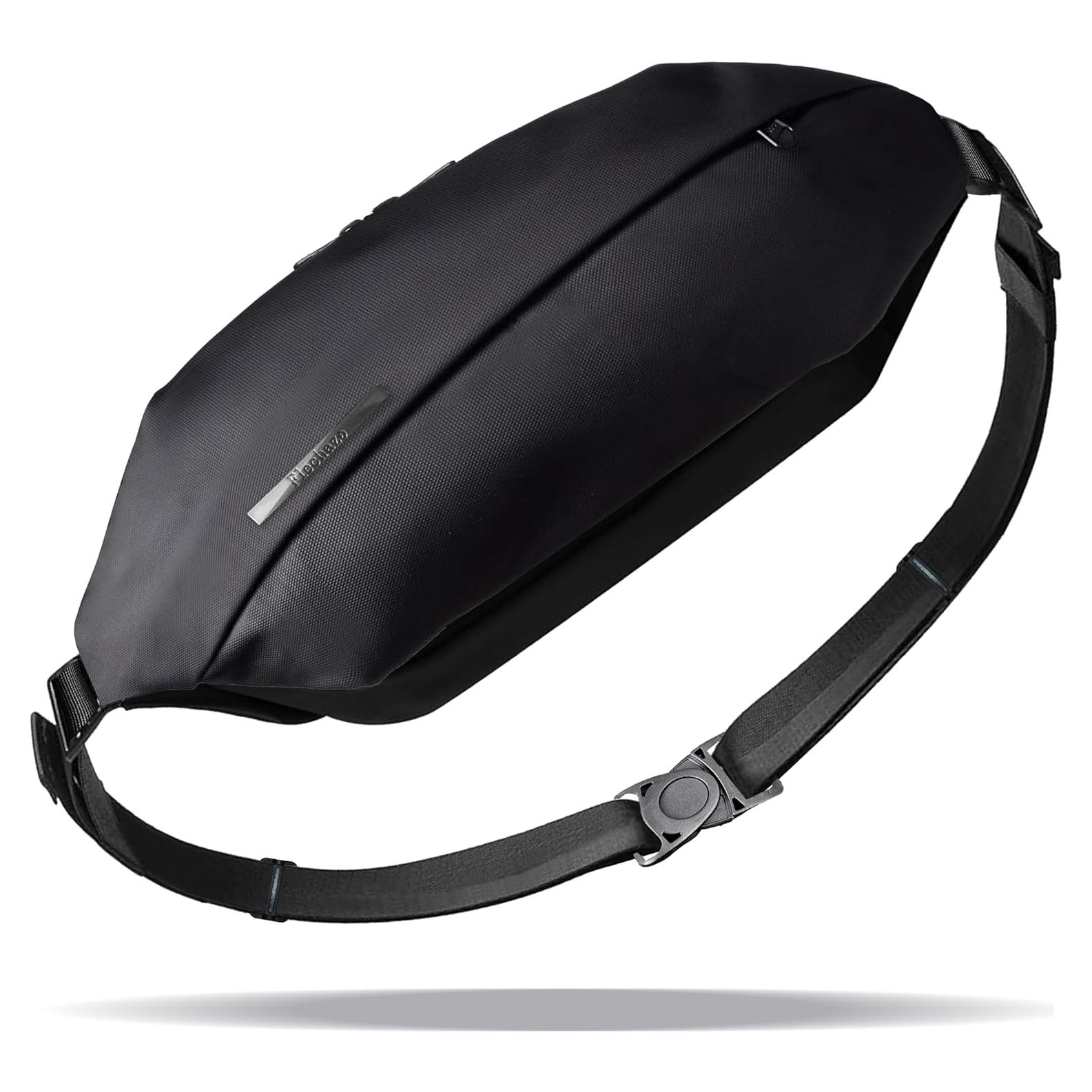 Bolsa de Bandolera SOOWER Negra a Prueba de Agua 35.8x9.6cm