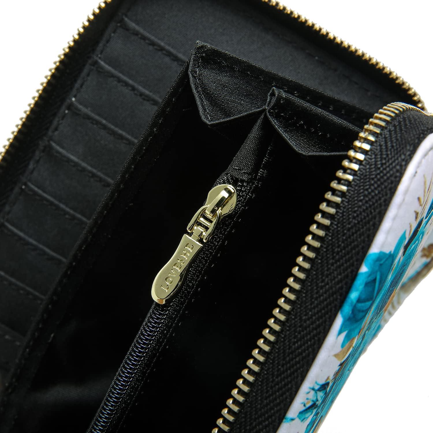 Cartera Bifold RFID para Mujeres Cambridge Blue 10.92x20.32cm