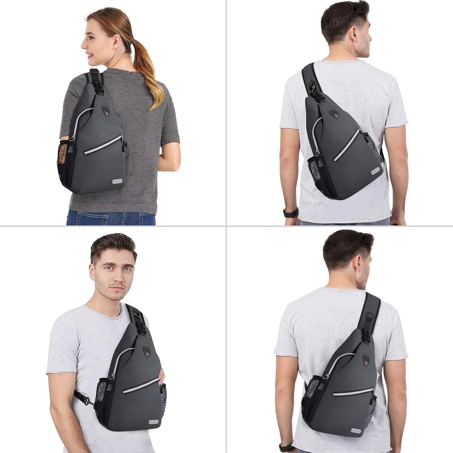 Mochila de Hombro MOSISO Gris Espacial 6L para Senderismo
