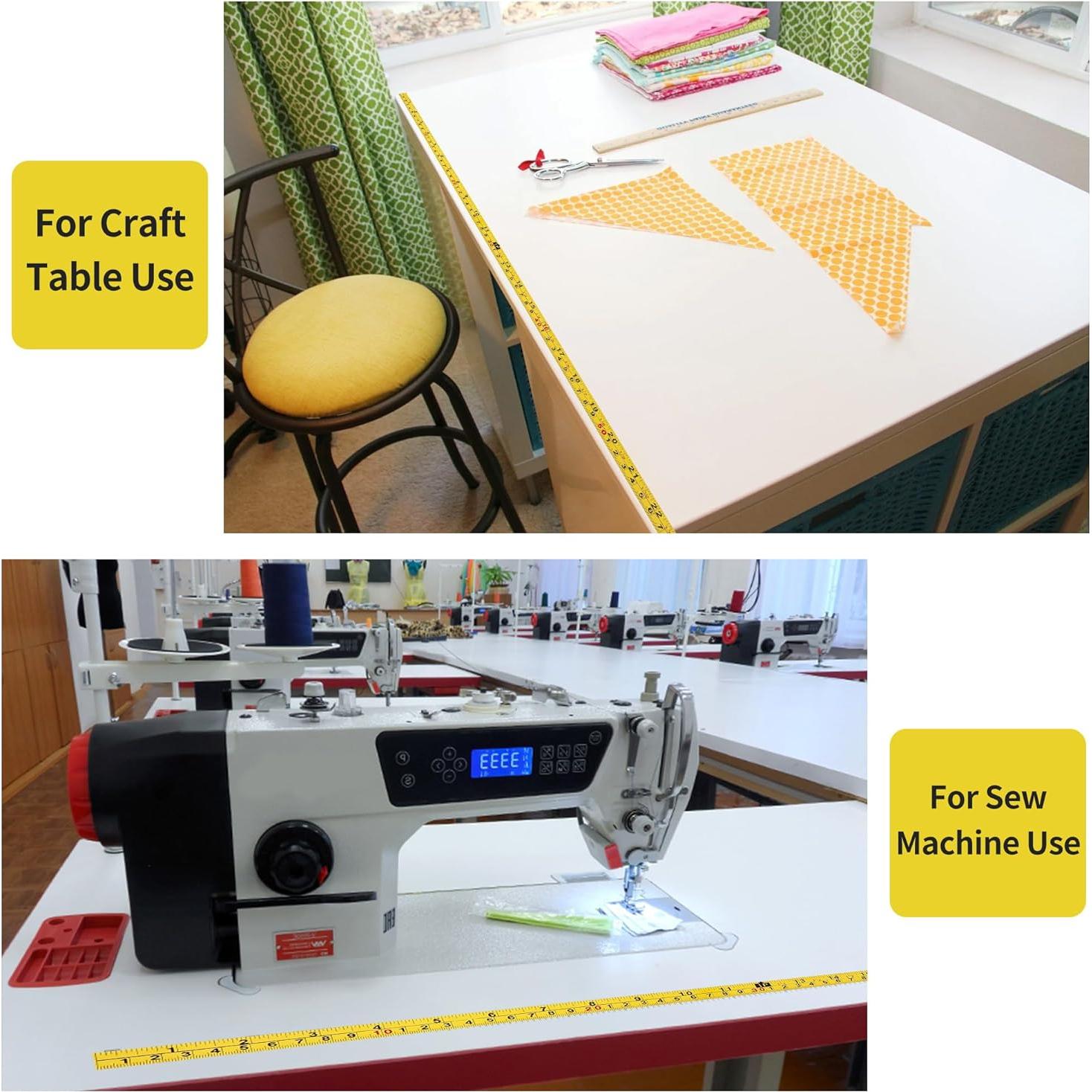 2 Cintas Métricas Autoadhesivas de Acero Opzour 100cm Amarillo