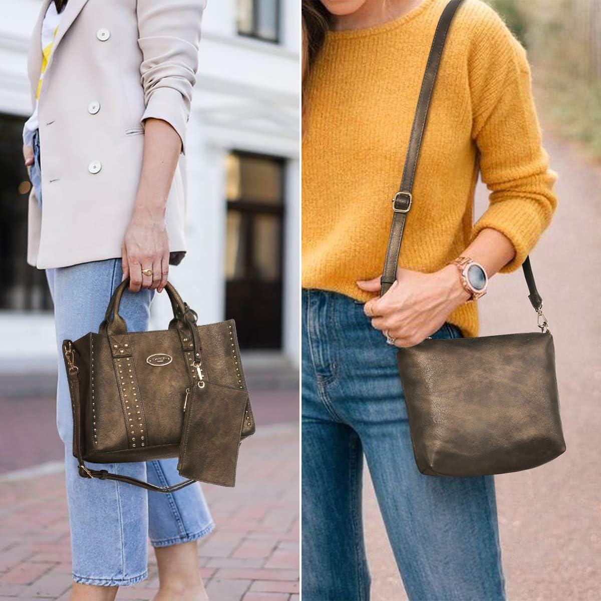 Conjunto de bolsos Dasein 3 piezas en bronce para mujer