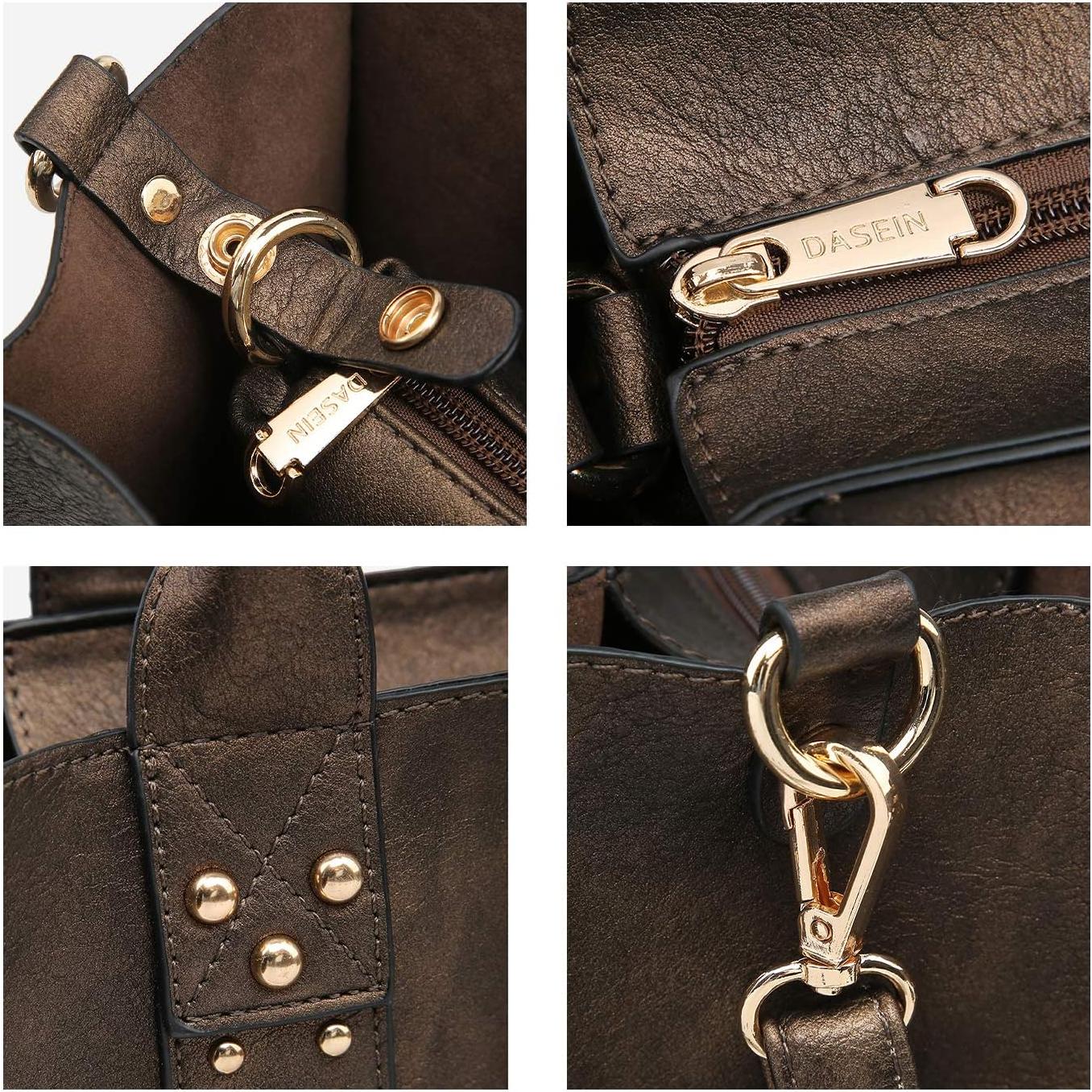 Conjunto de bolsos Dasein 3 piezas en bronce para mujer