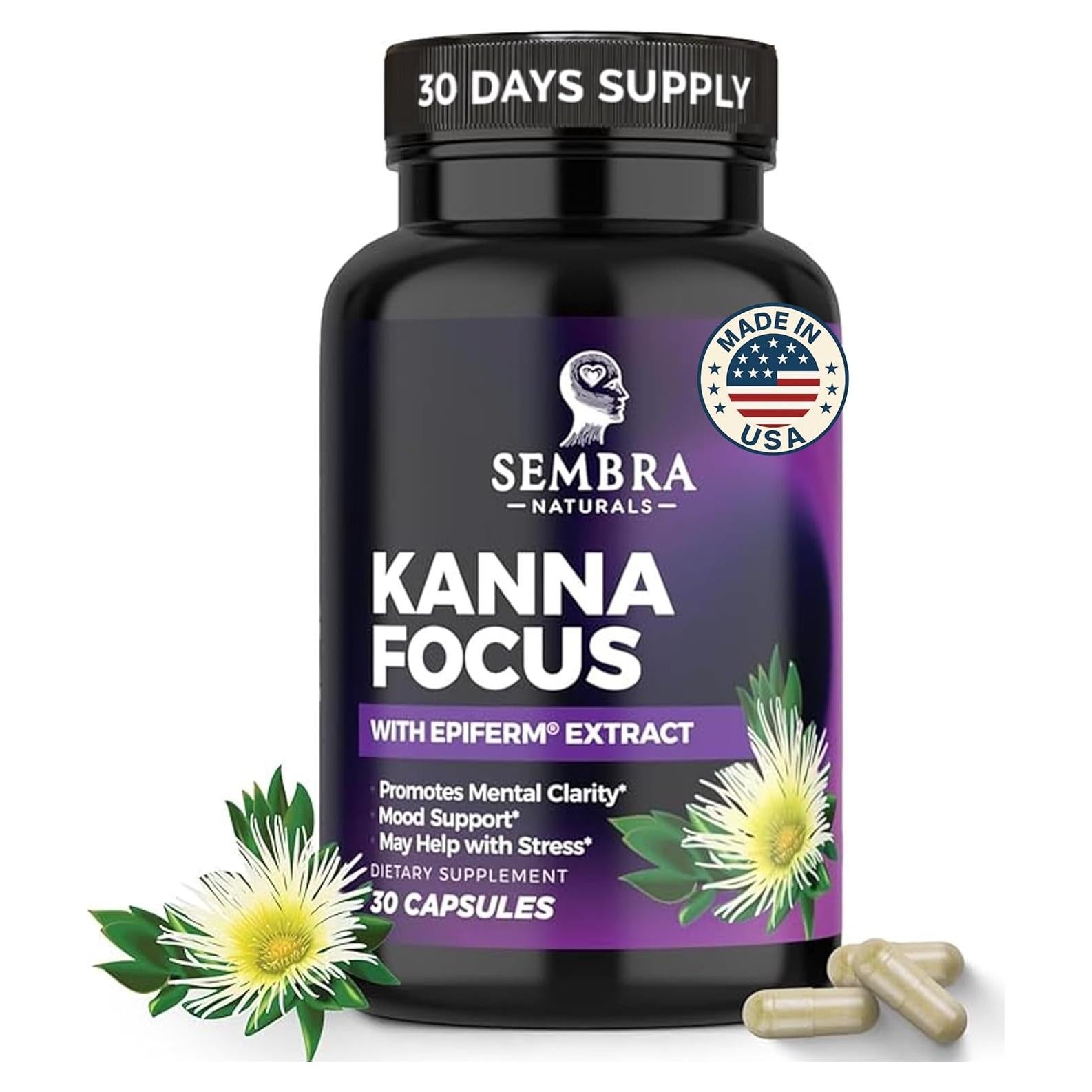 KANNAFOCUS Extracto Natural de Kanna 50mg - 30 Cápsulas