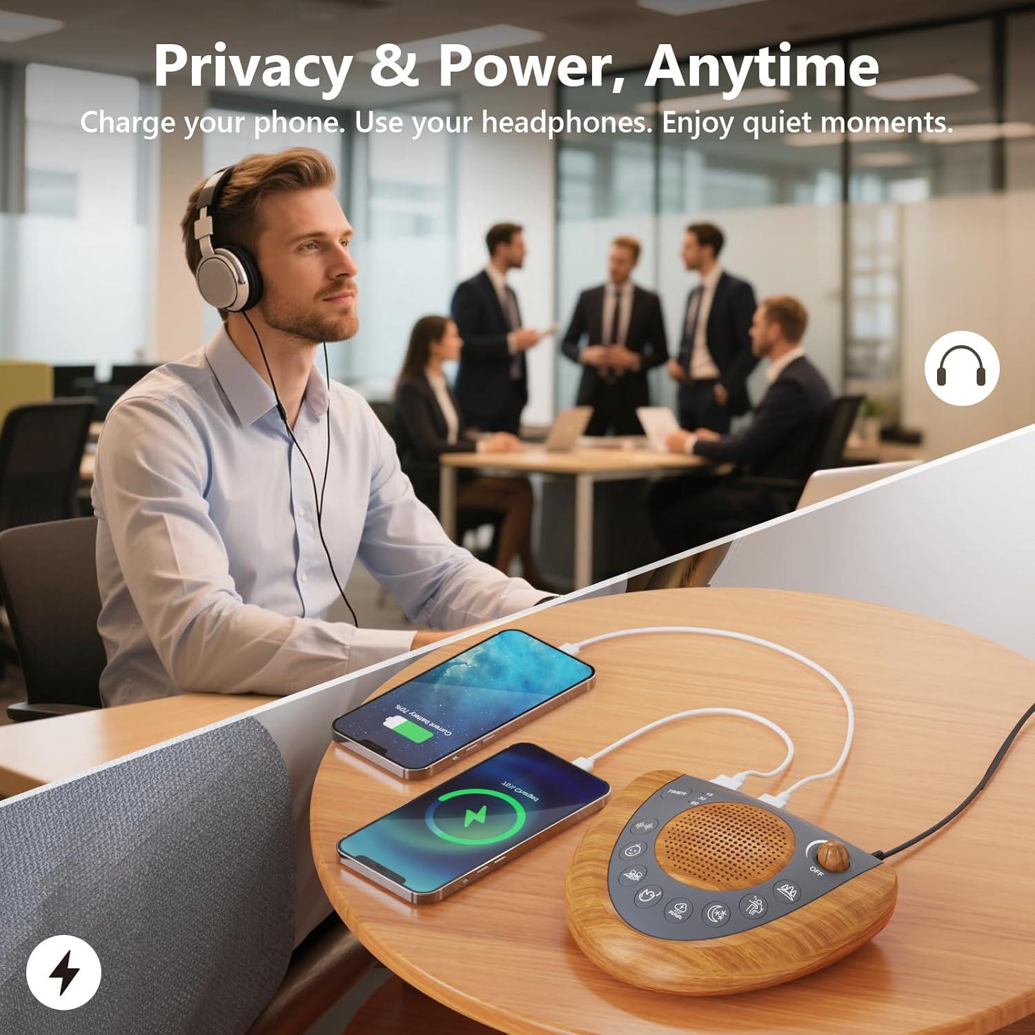 Máquina de Sonido Mesqool CR1007PRO con 36 Sonidos Relajantes