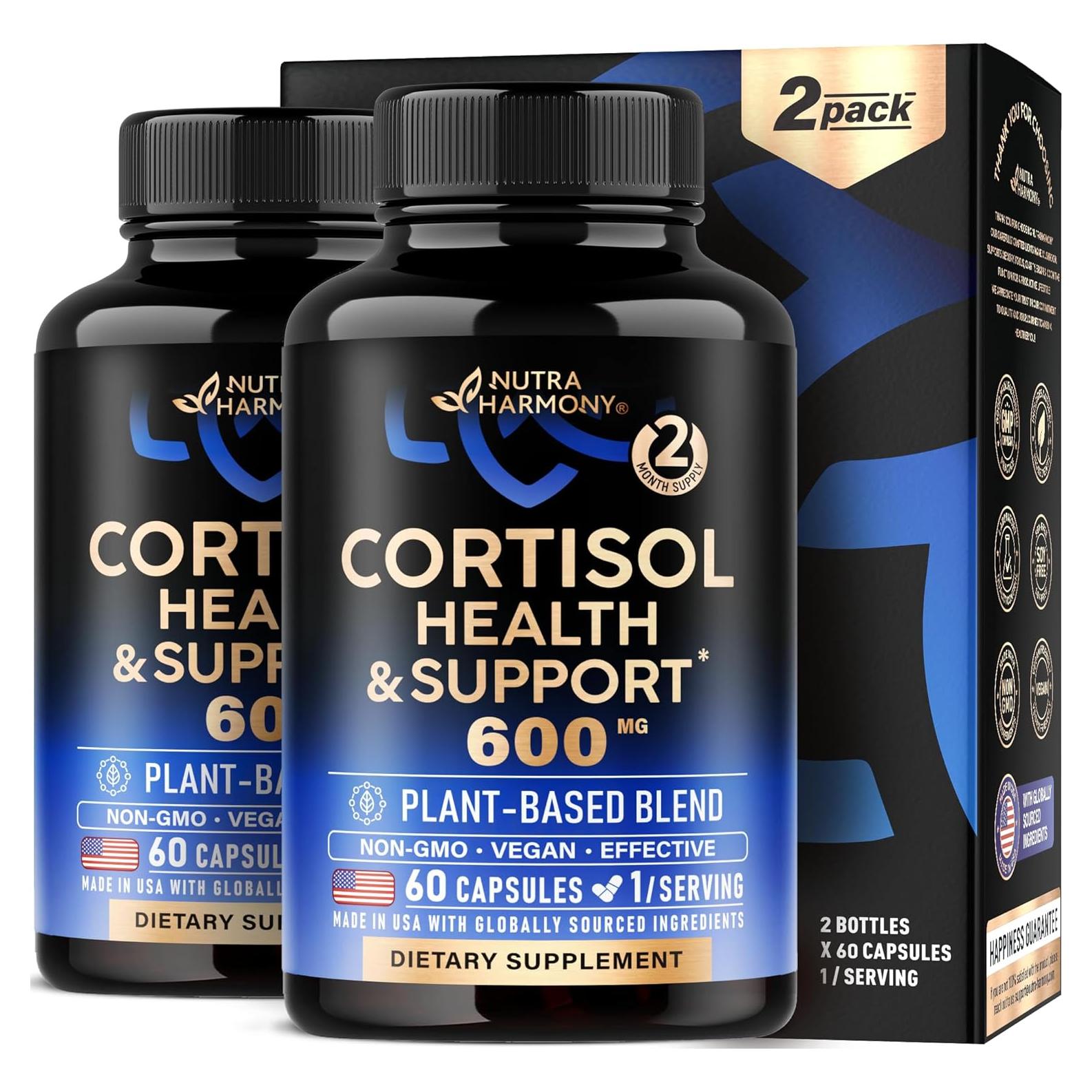 Suplemento Natural de Cortisol Nutraharmony - 2 Meses