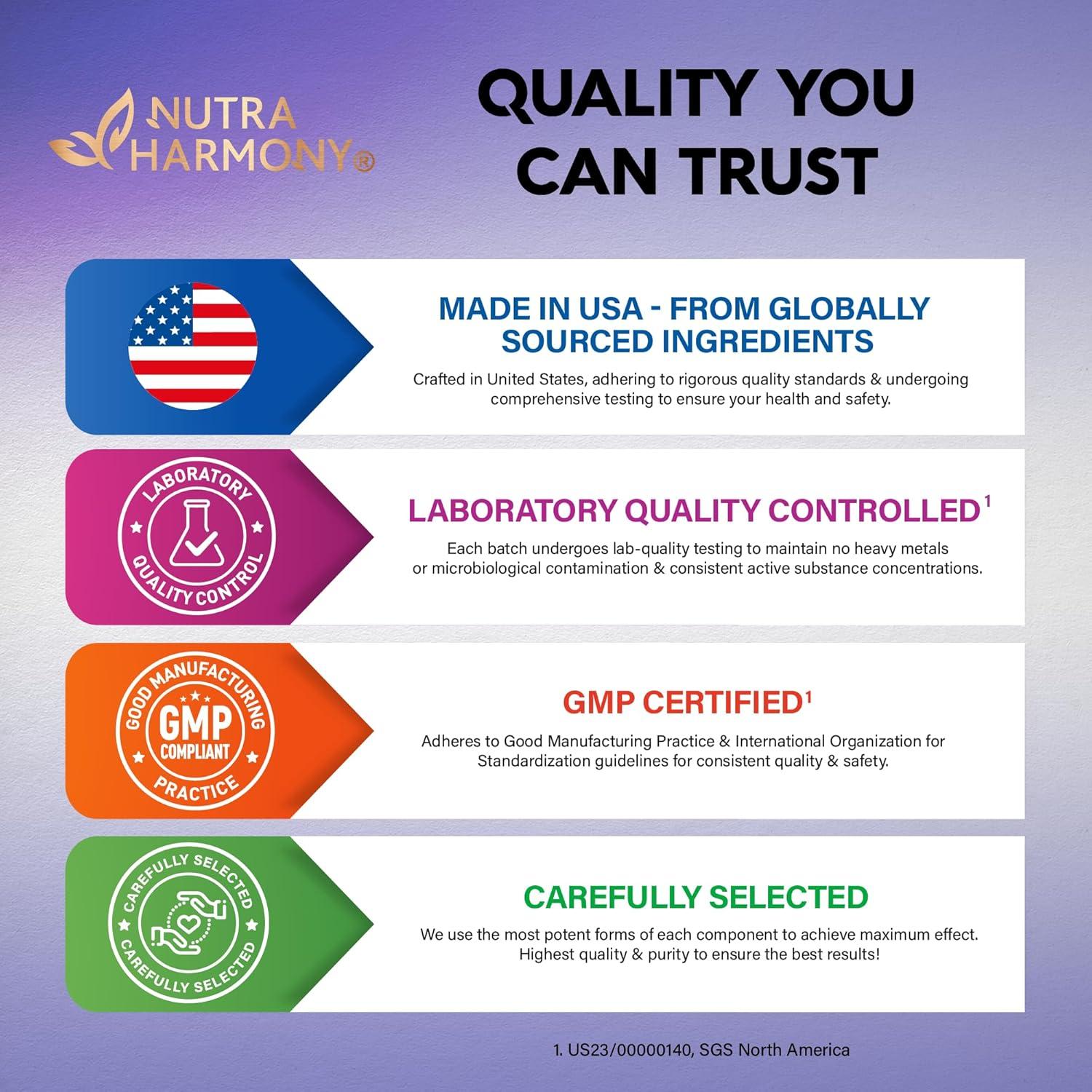 Suplemento Natural de Cortisol Nutraharmony - 2 Meses