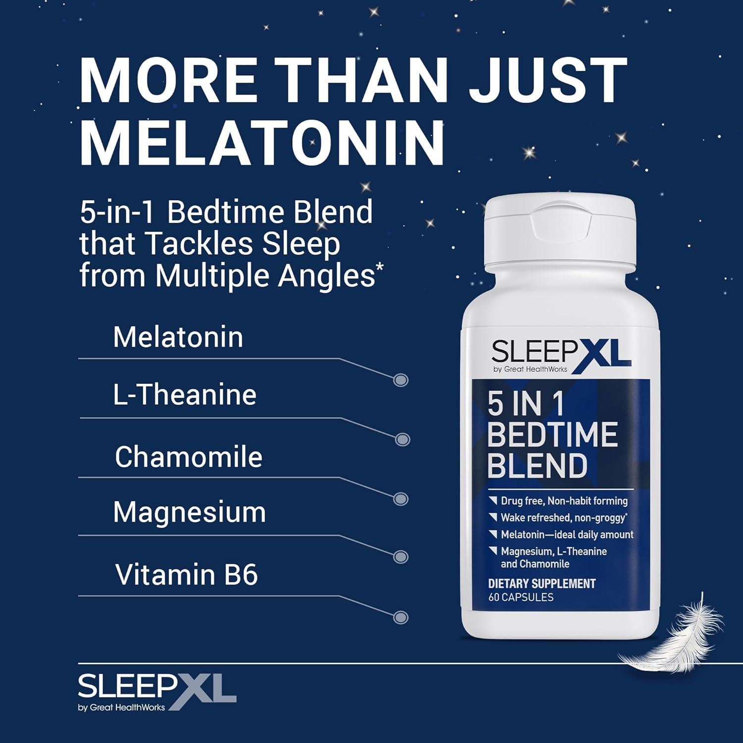 Suplemento para dormir SleepXL Great HealthWorks 60 cápsulas
